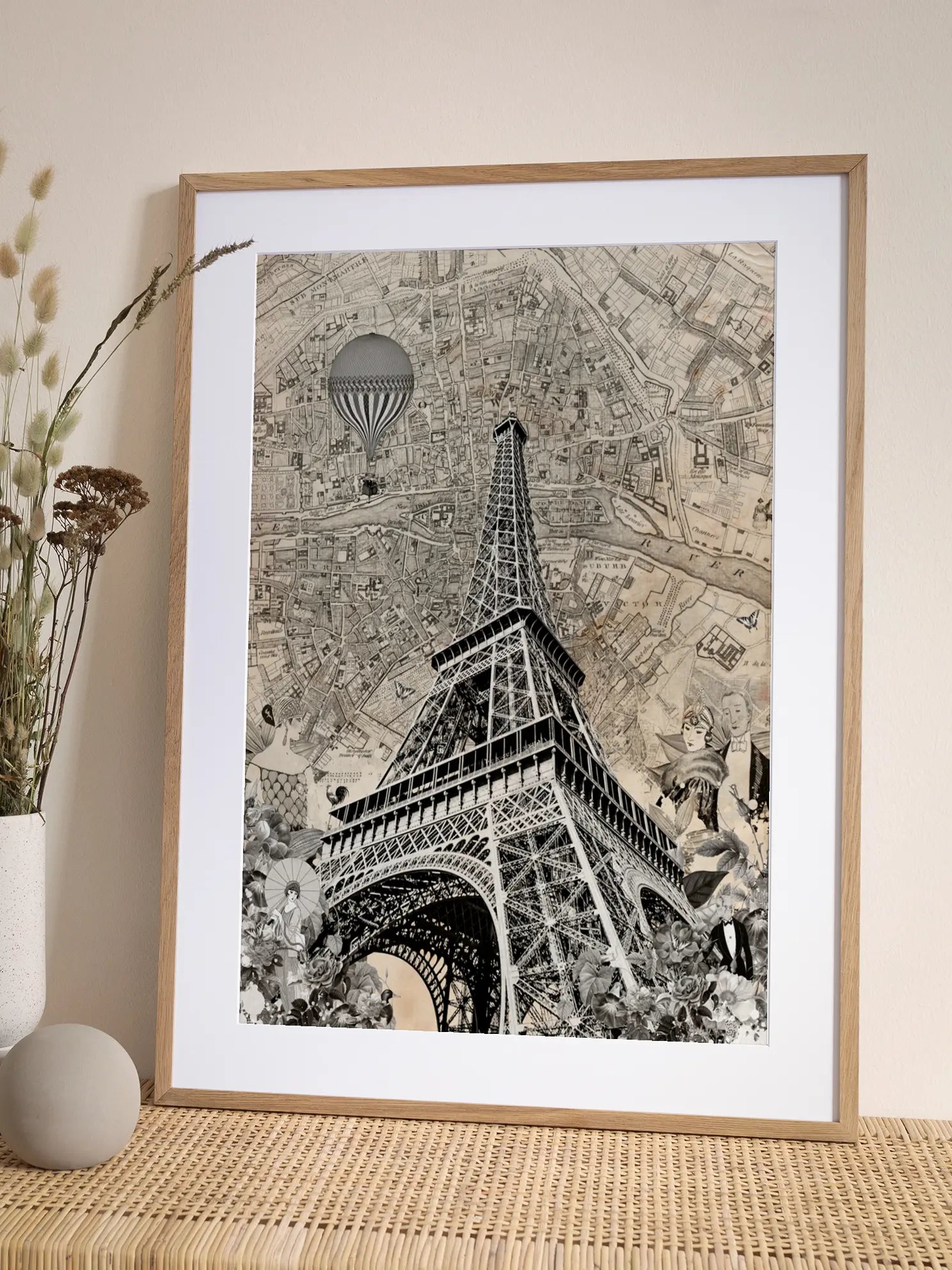Effel Tower Map Poster