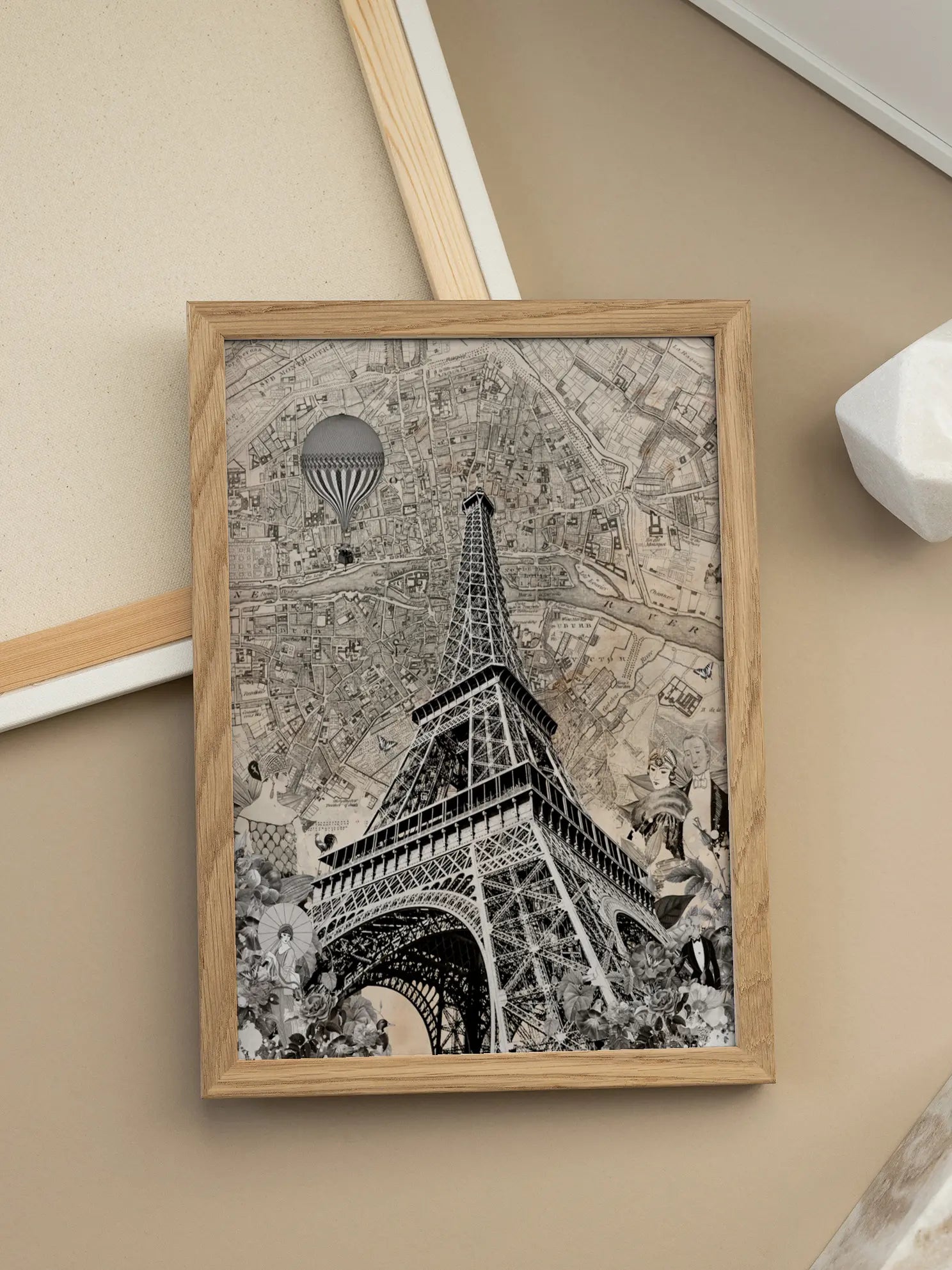 Effel Tower Map Poster