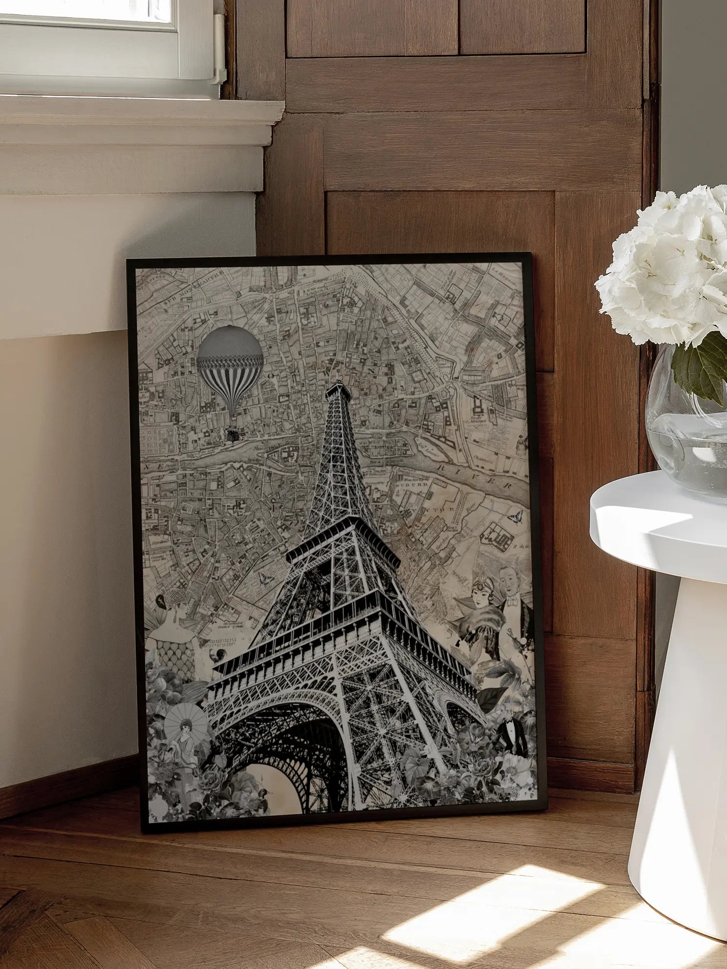 Effel Tower Map Poster