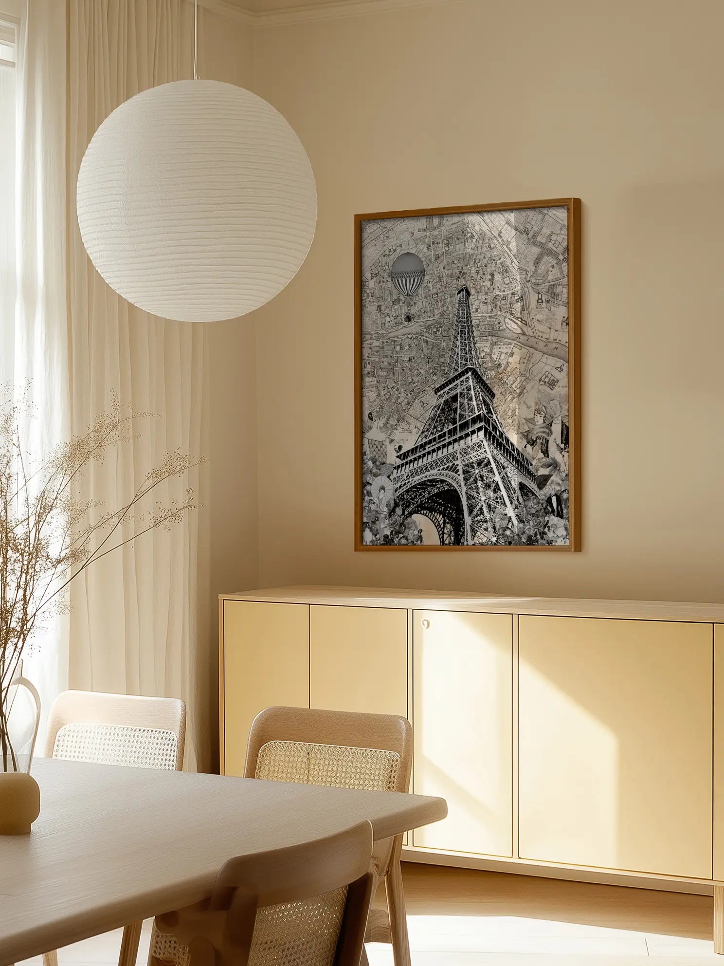 Effel Tower Map Poster
