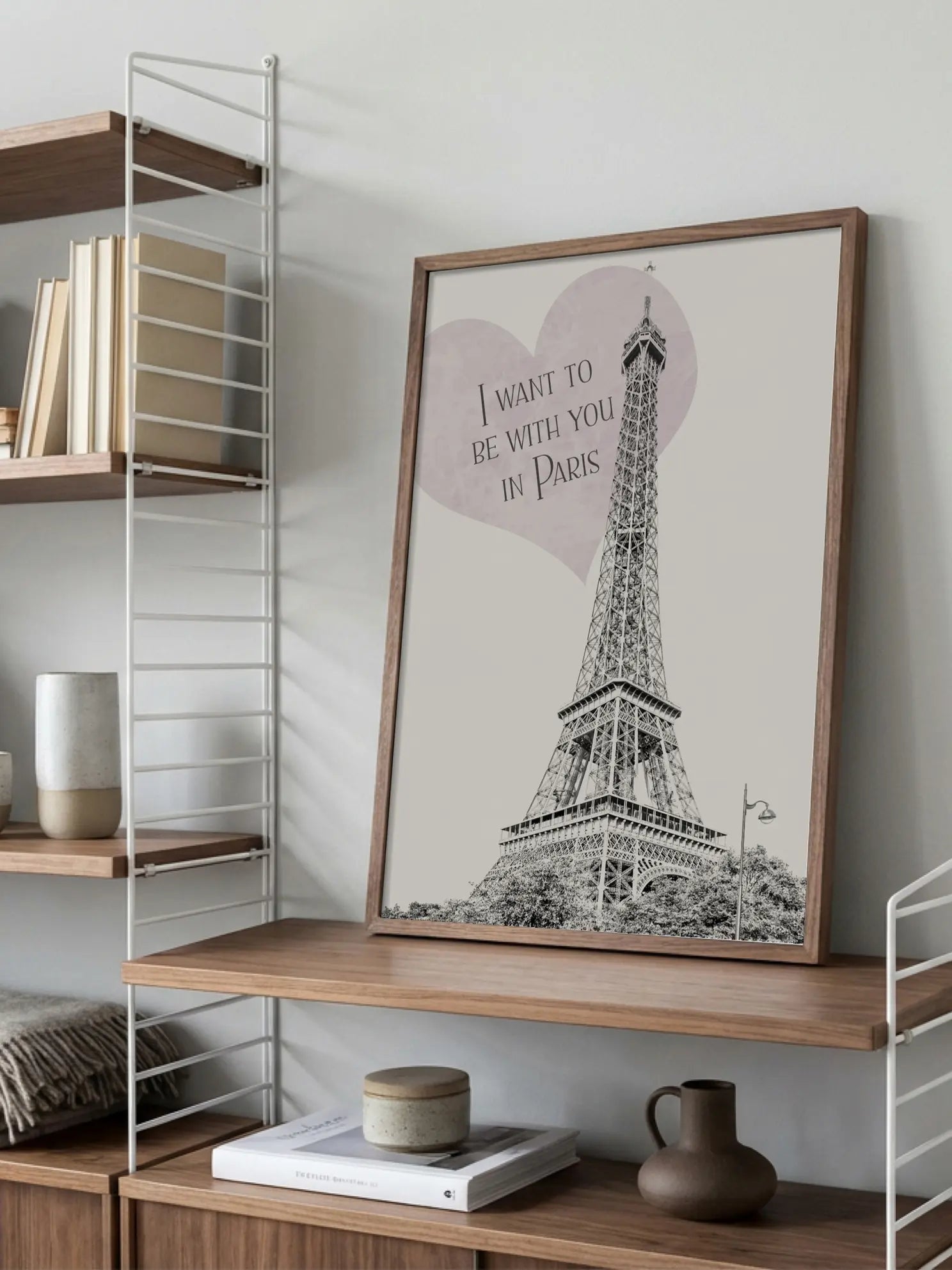 Eiffel Tower Heart Poster
