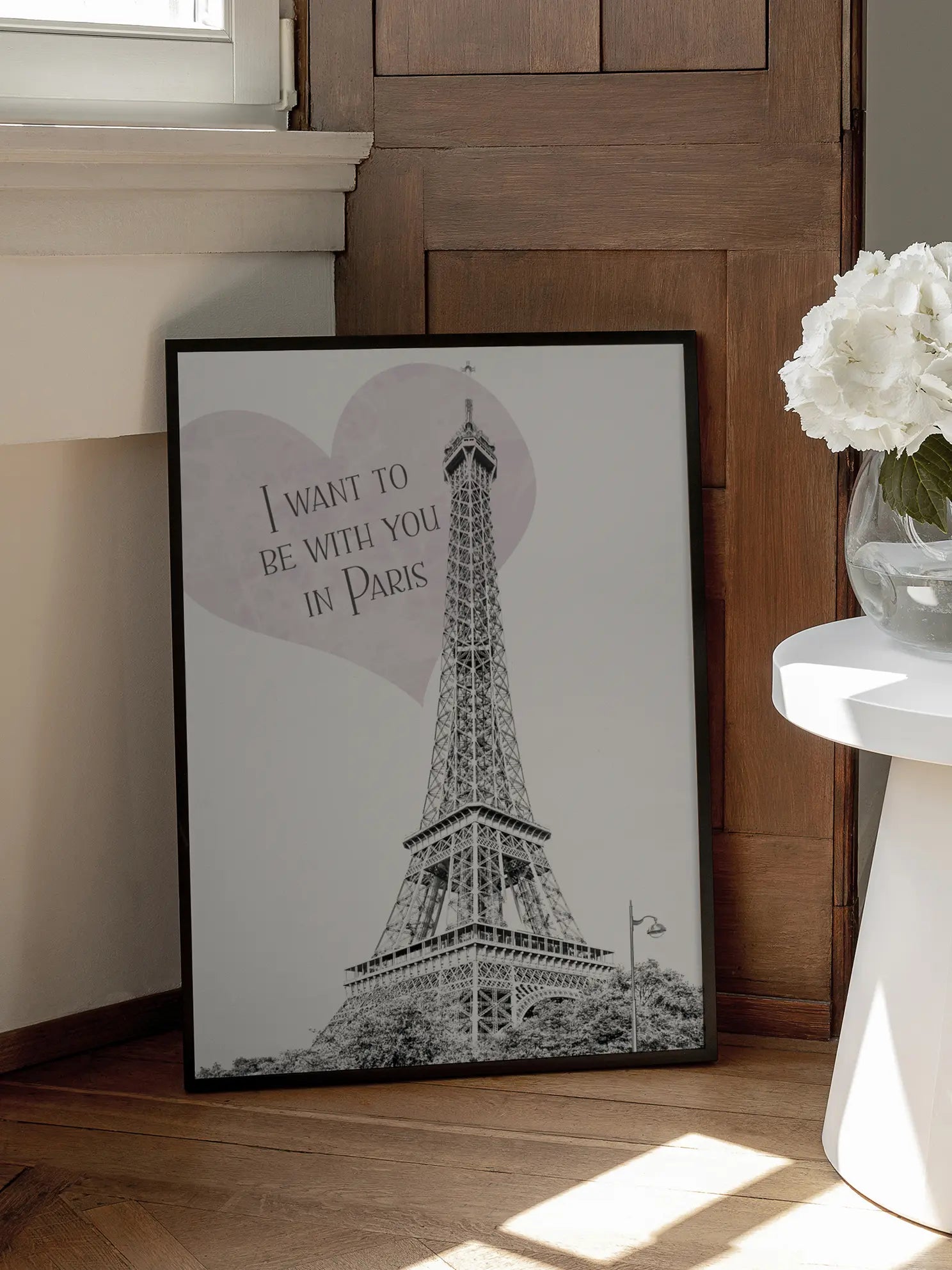 Eiffel Tower Heart Poster