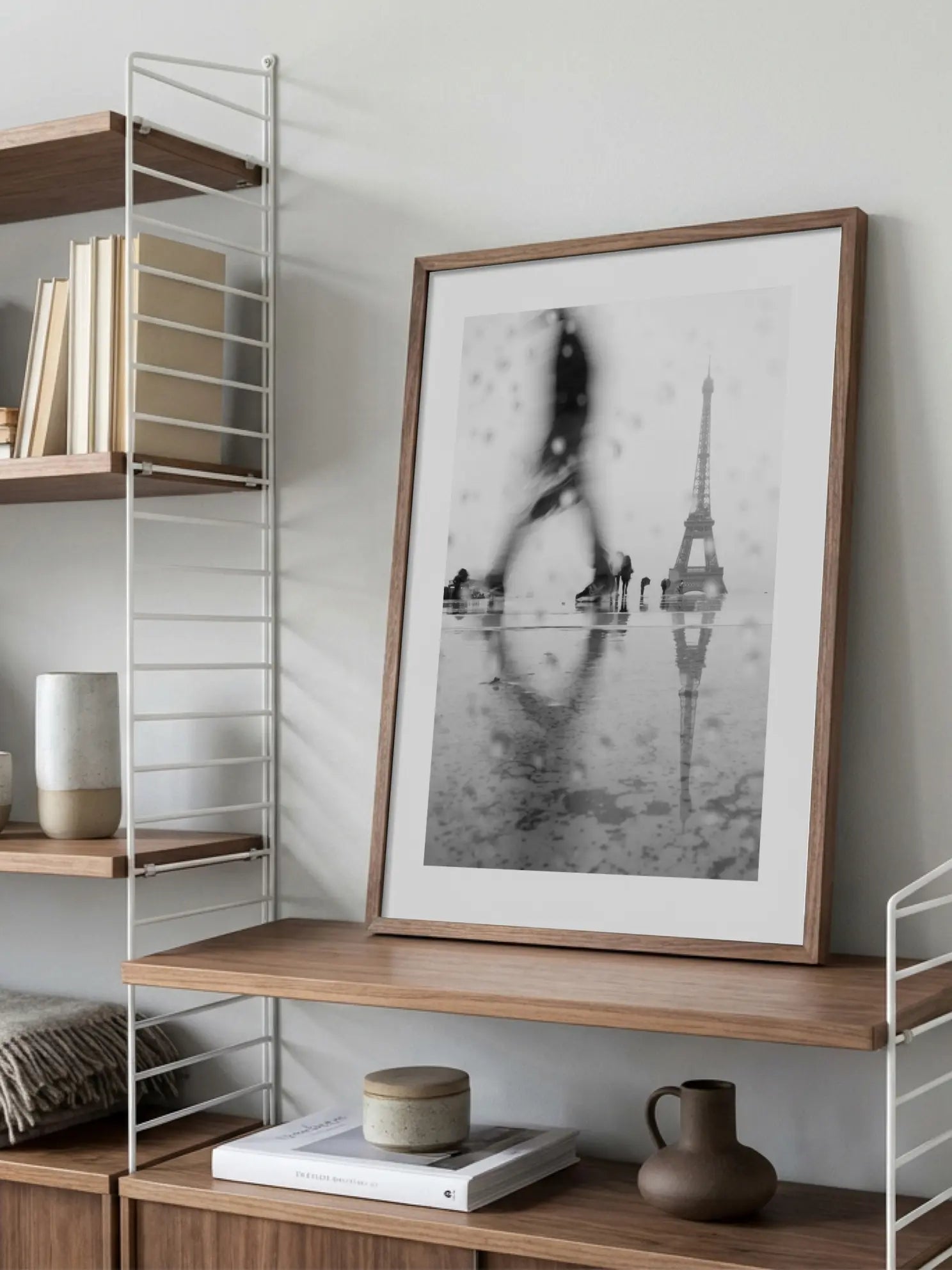 Eiffel Tower in the Rain Poster