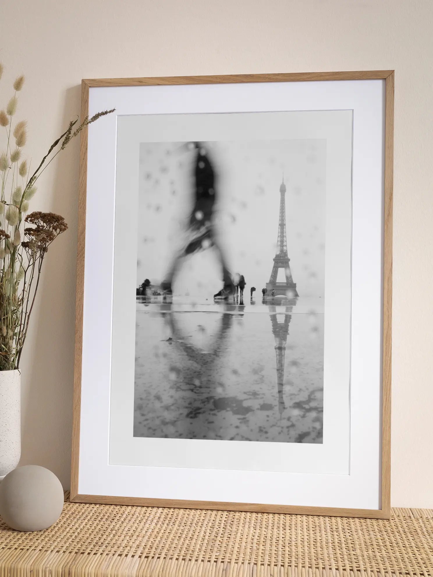 Eiffel Tower in the Rain Poster
