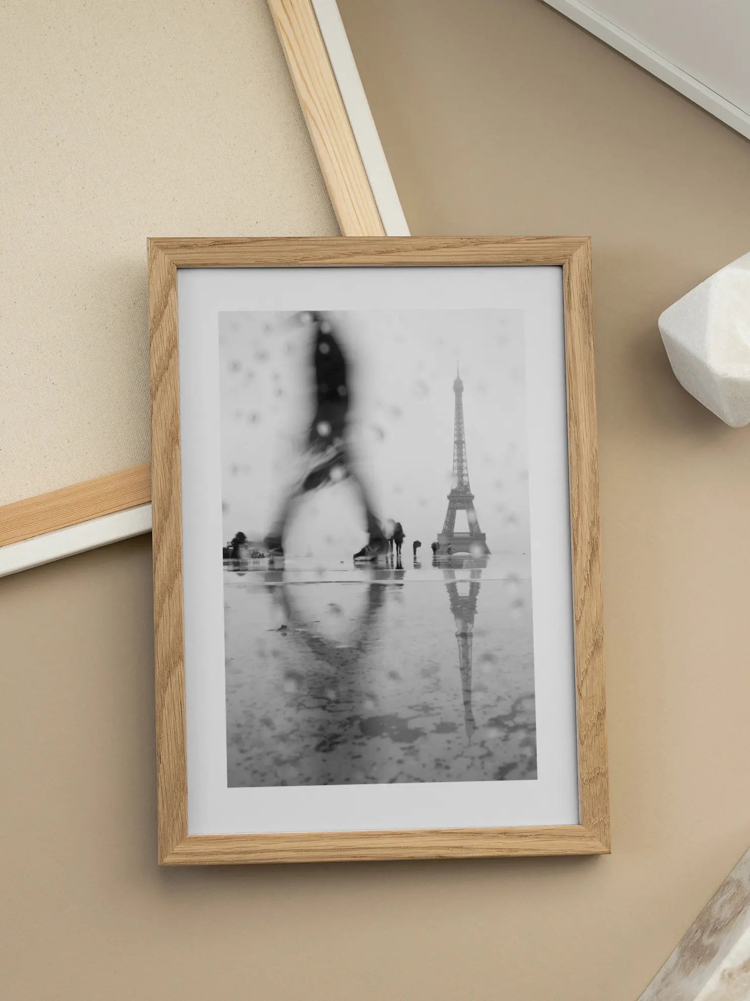 Eiffel Tower in the Rain Poster