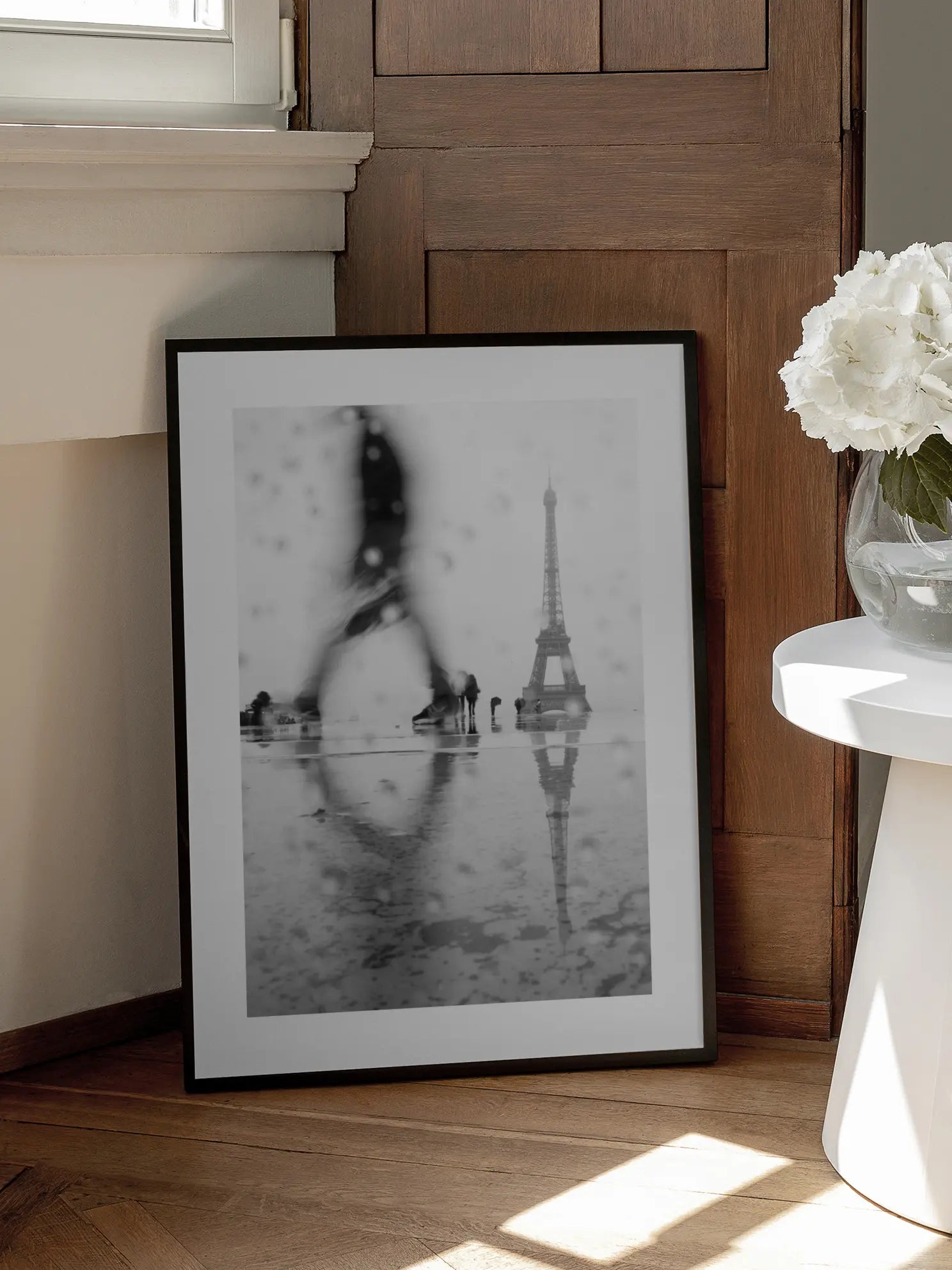 Eiffel Tower in the Rain Poster