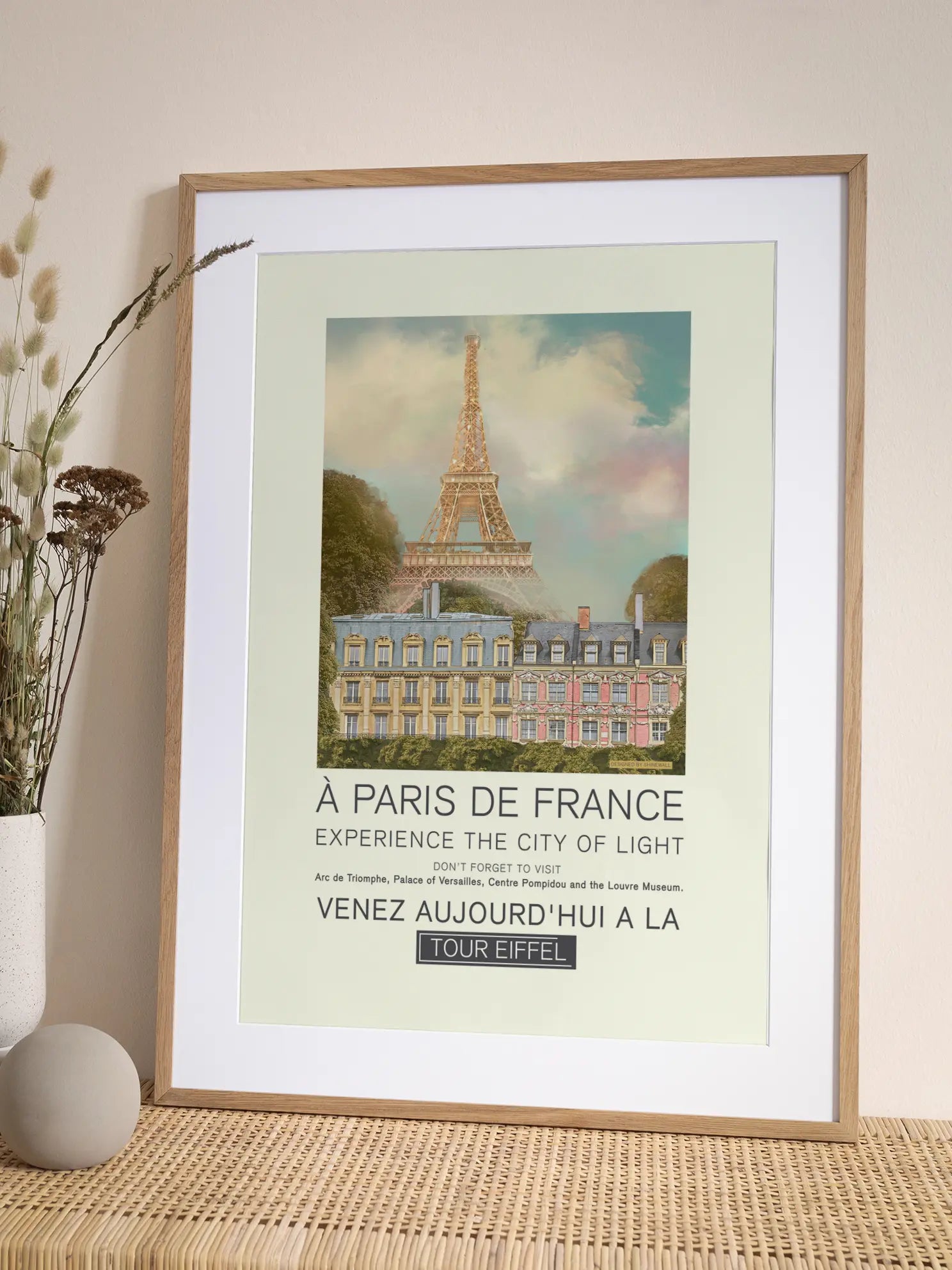 Eiffel Tower Painting Poster