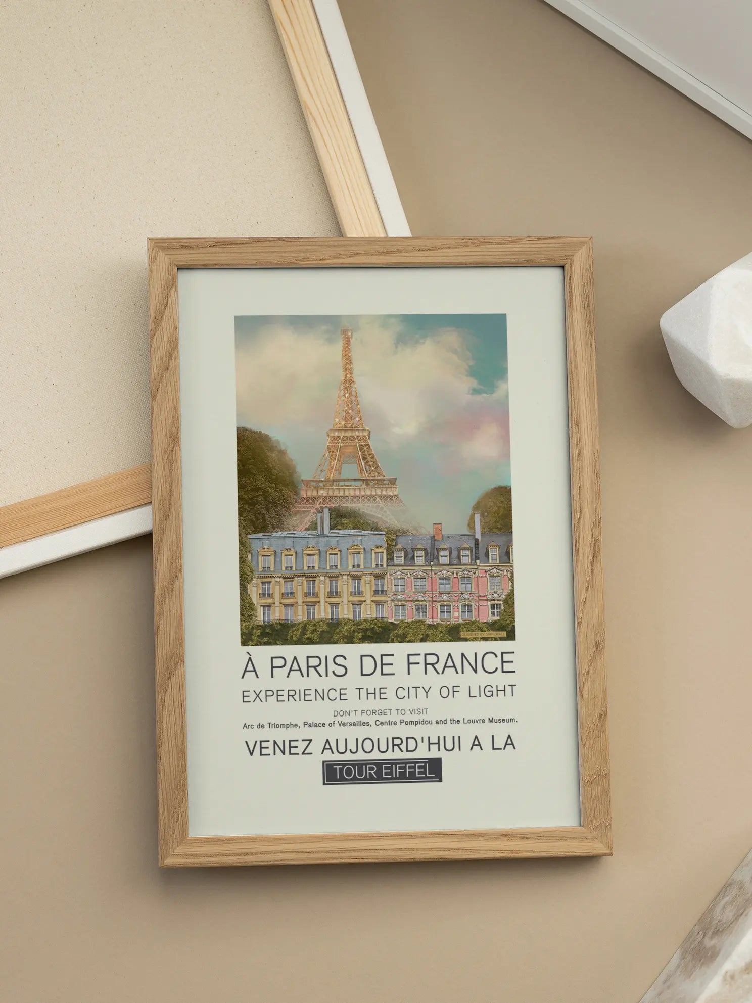 Eiffel Tower Painting Poster