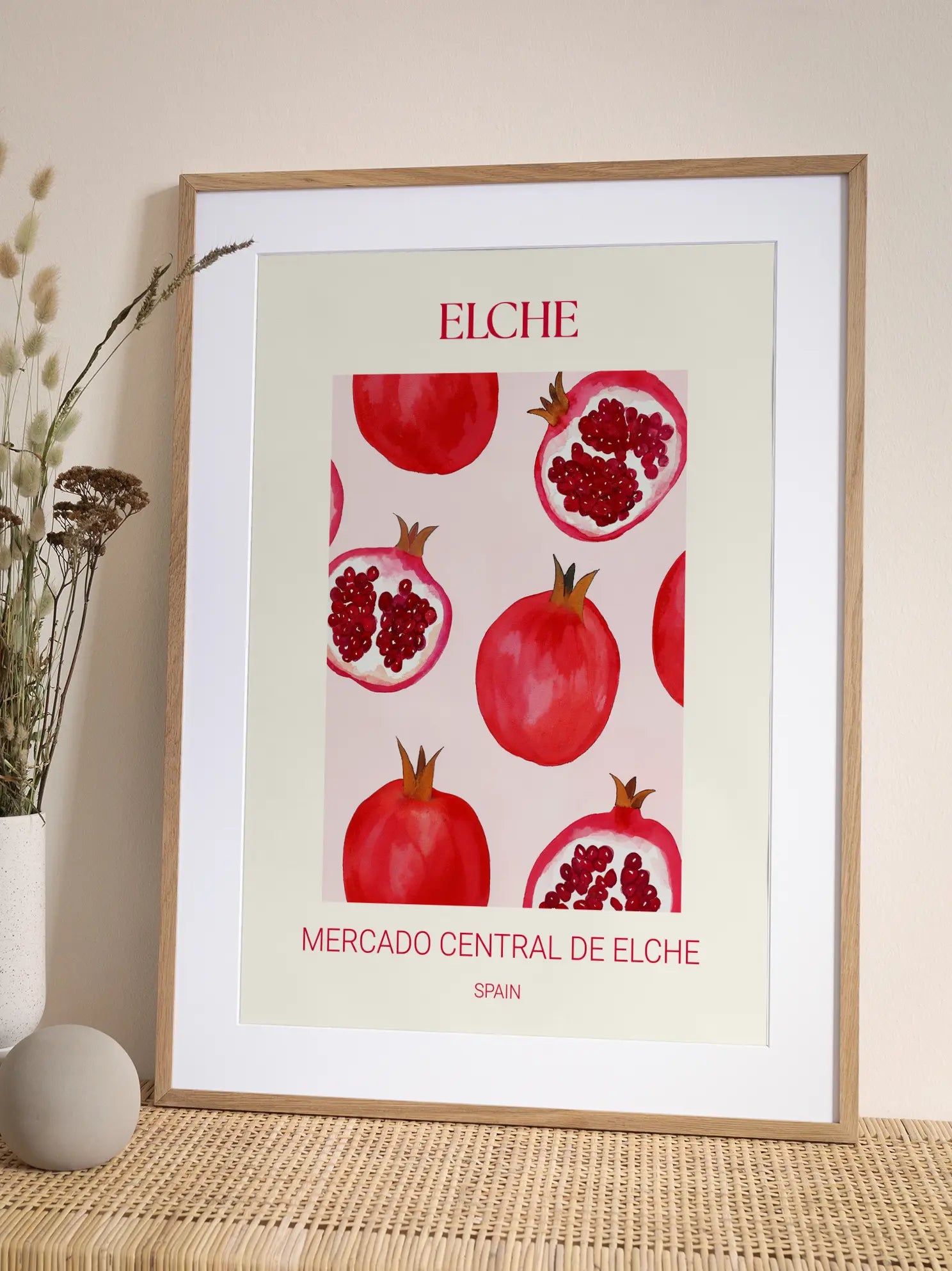 Elche Pomegranates Poster