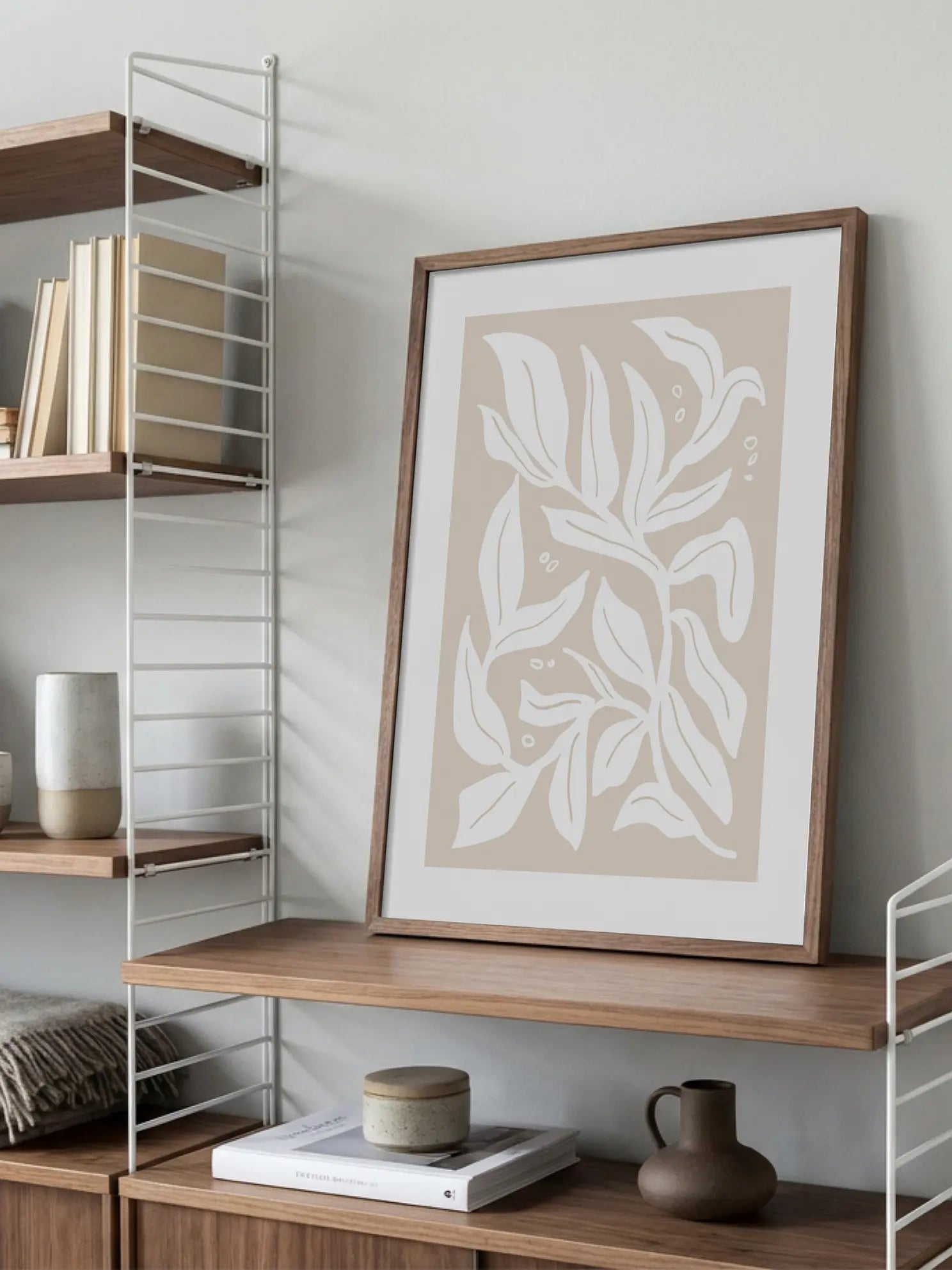 Elegant Leaves Poster