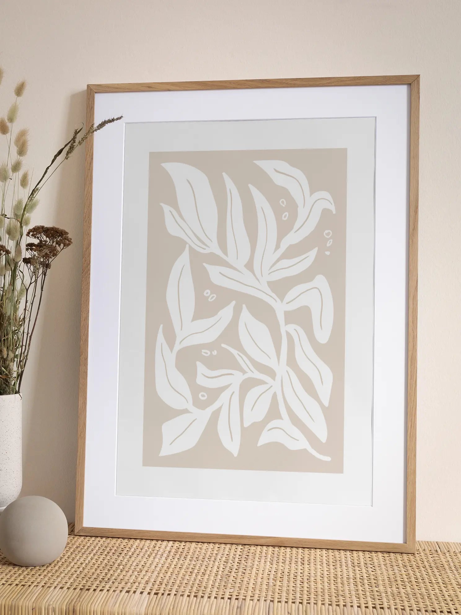 Elegant Leaves Poster