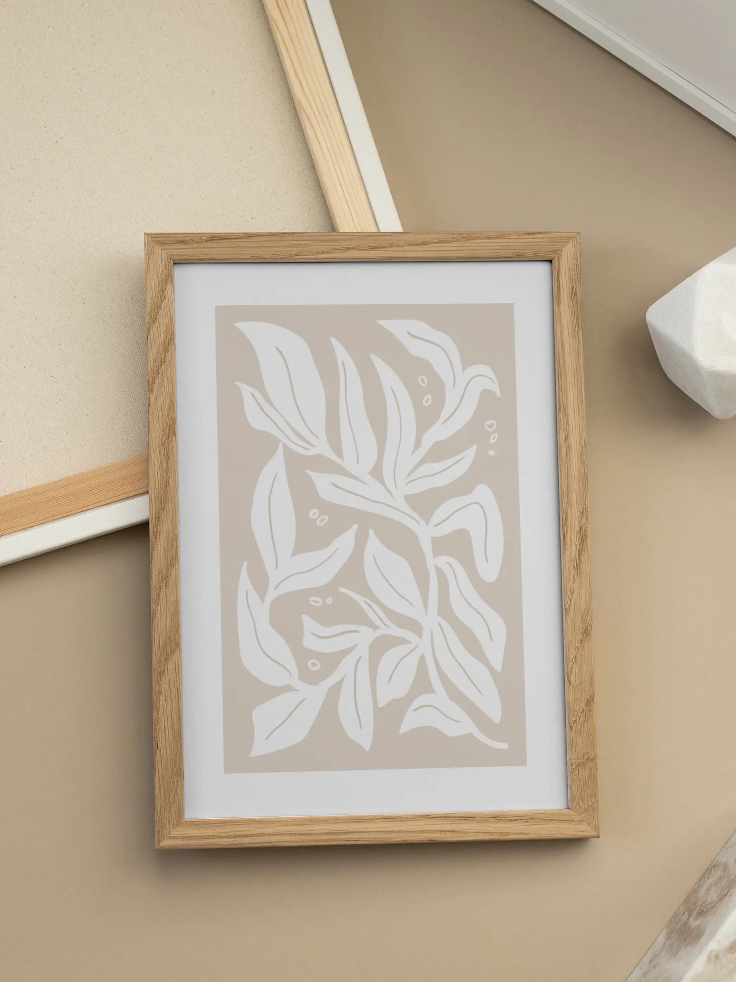 Elegant Leaves Poster