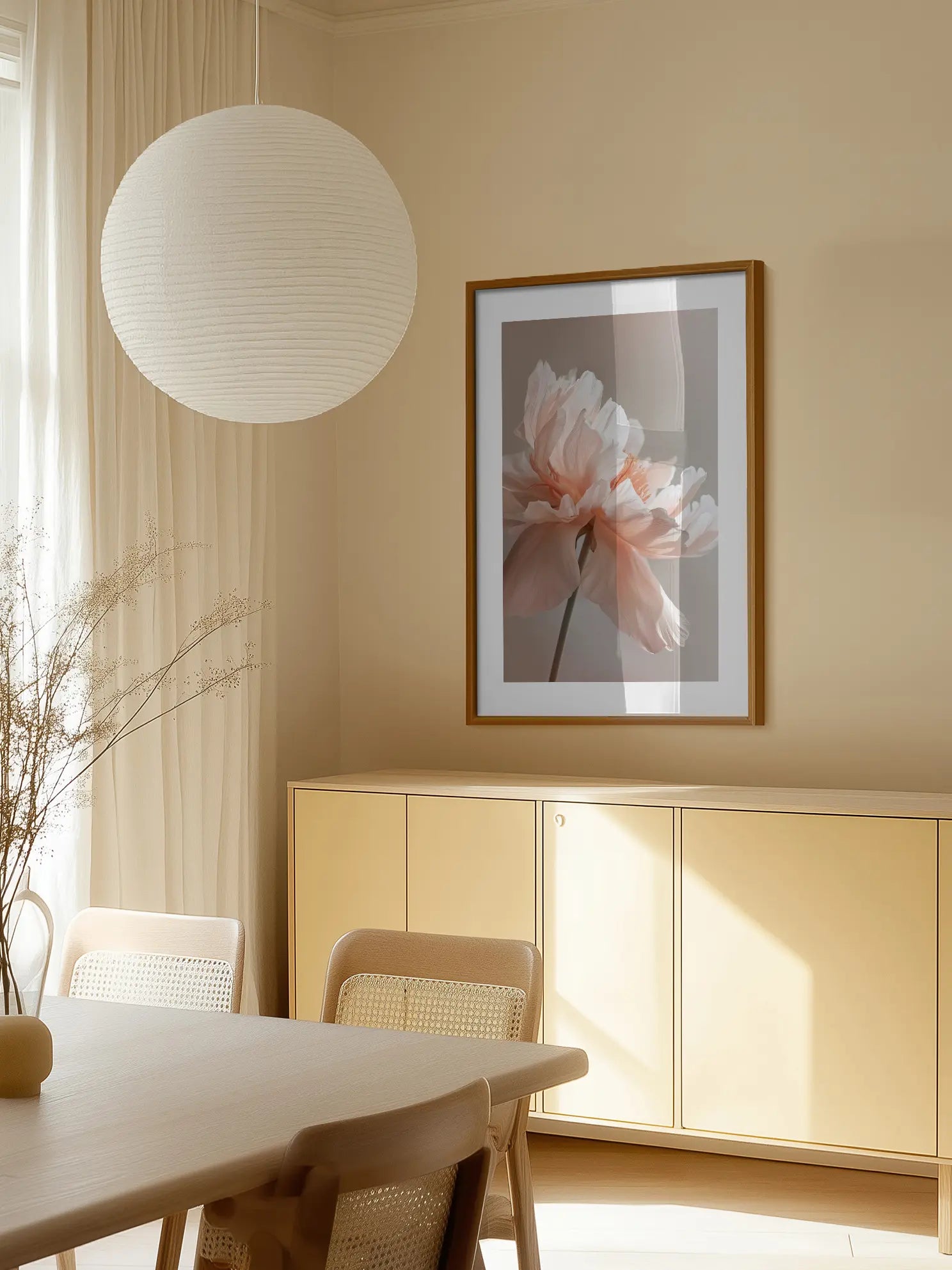 Elegant Peony Poster