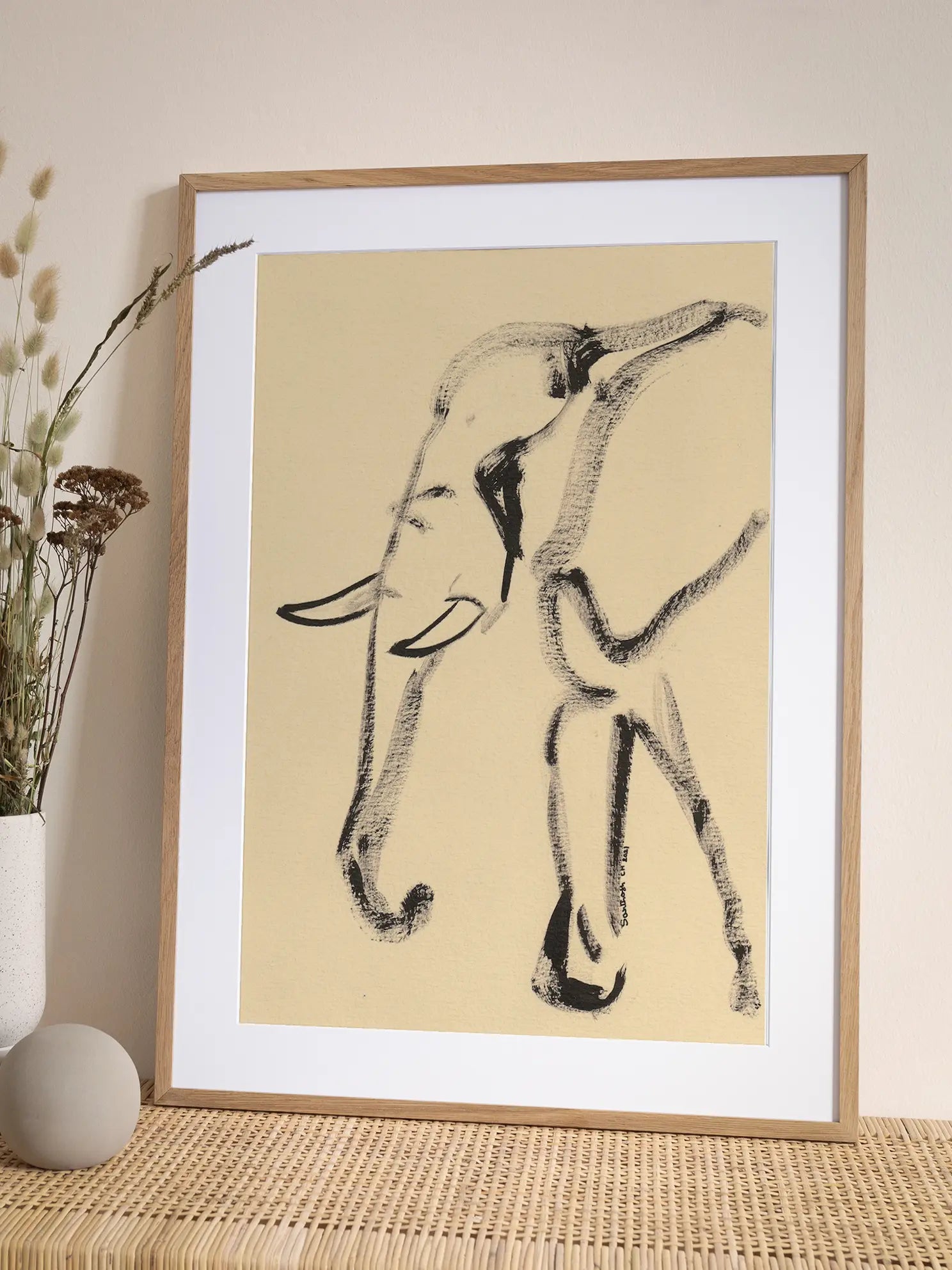 Elephant Sketch Poster