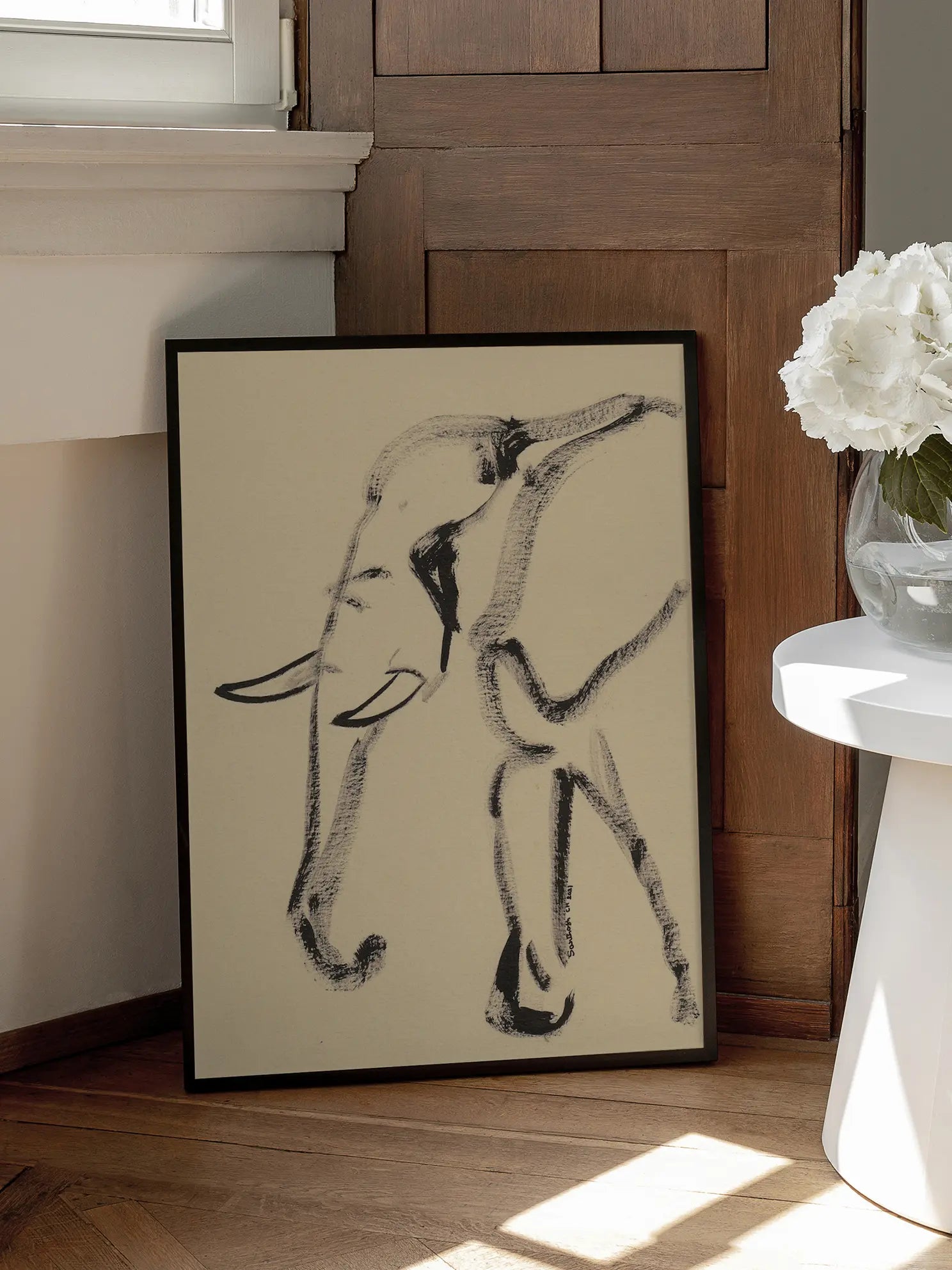 Elephant Sketch Poster