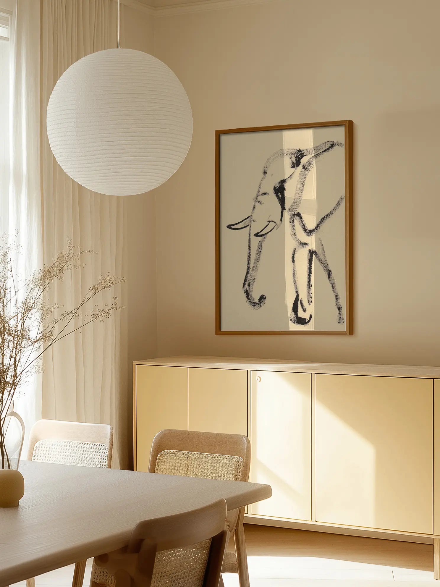 Elephant Sketch Poster