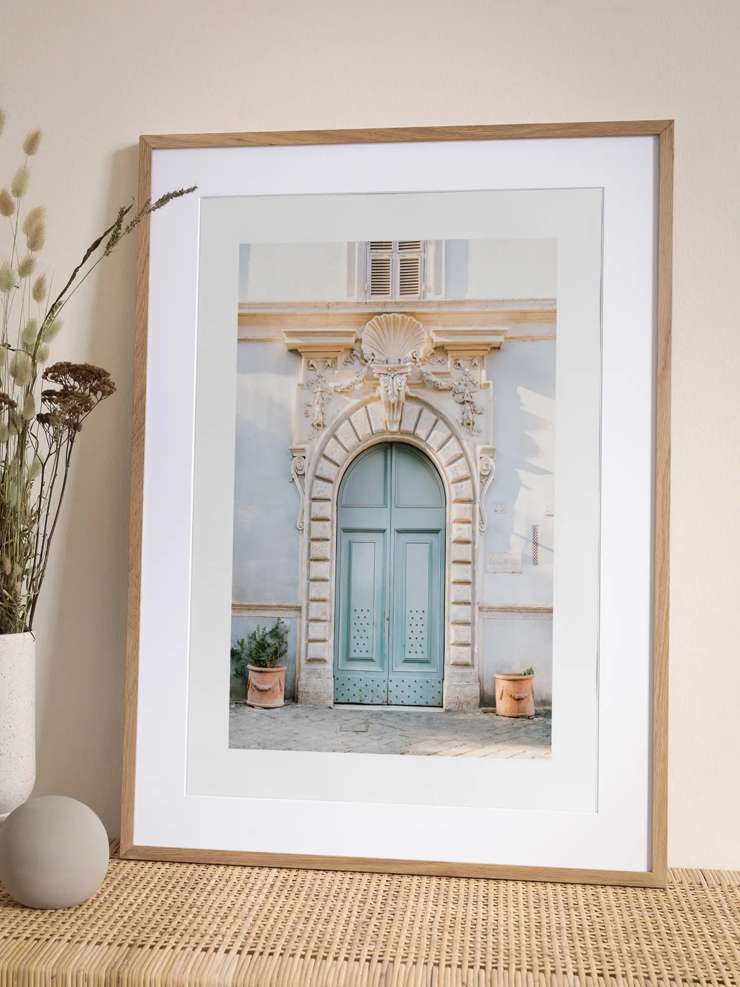 Entry in Blue Poster