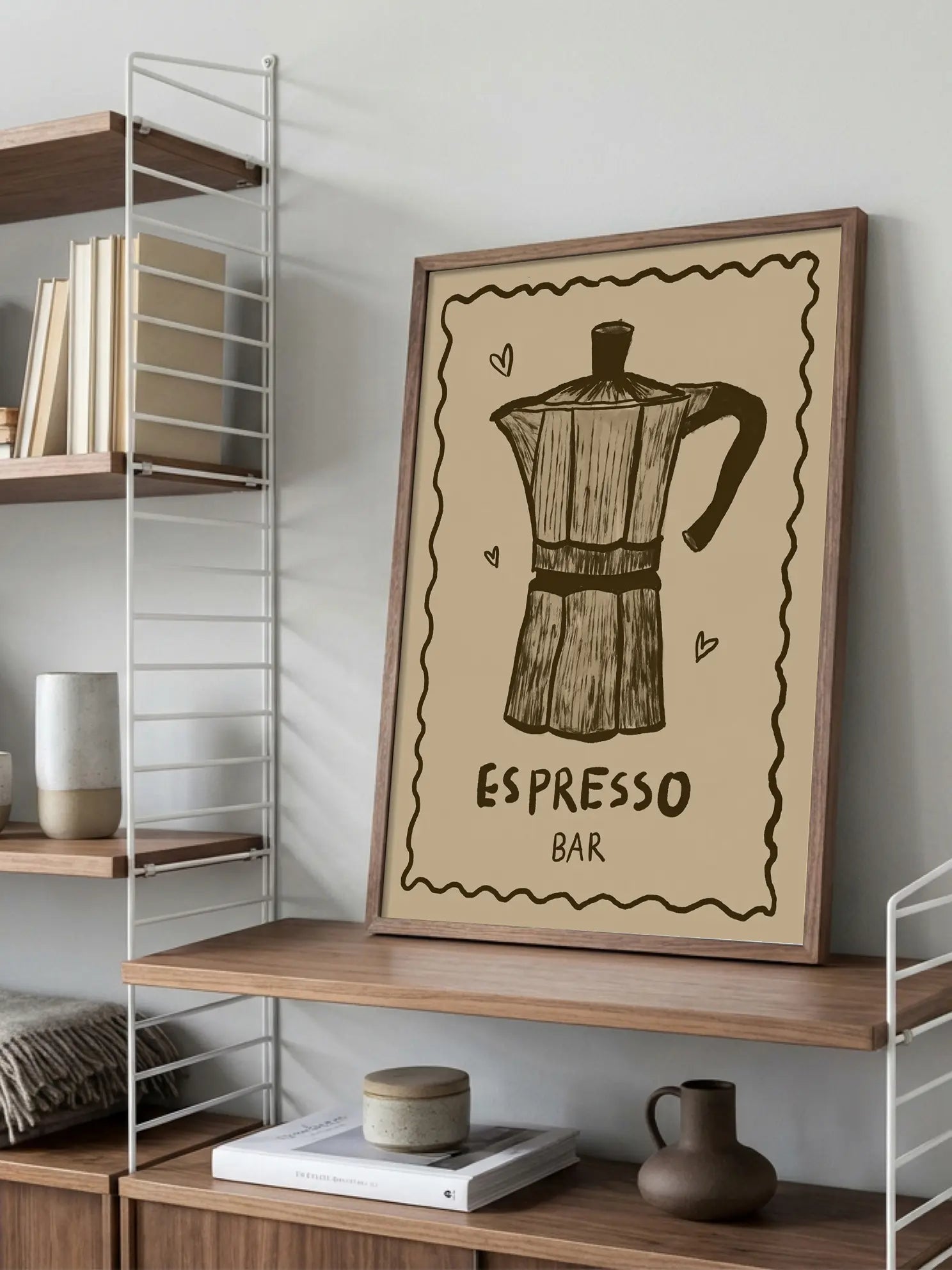 Espresso Bar Sketch Poster