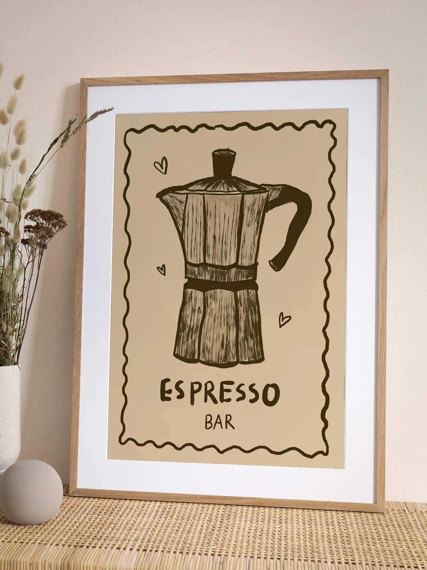 Espresso Bar Sketch Poster