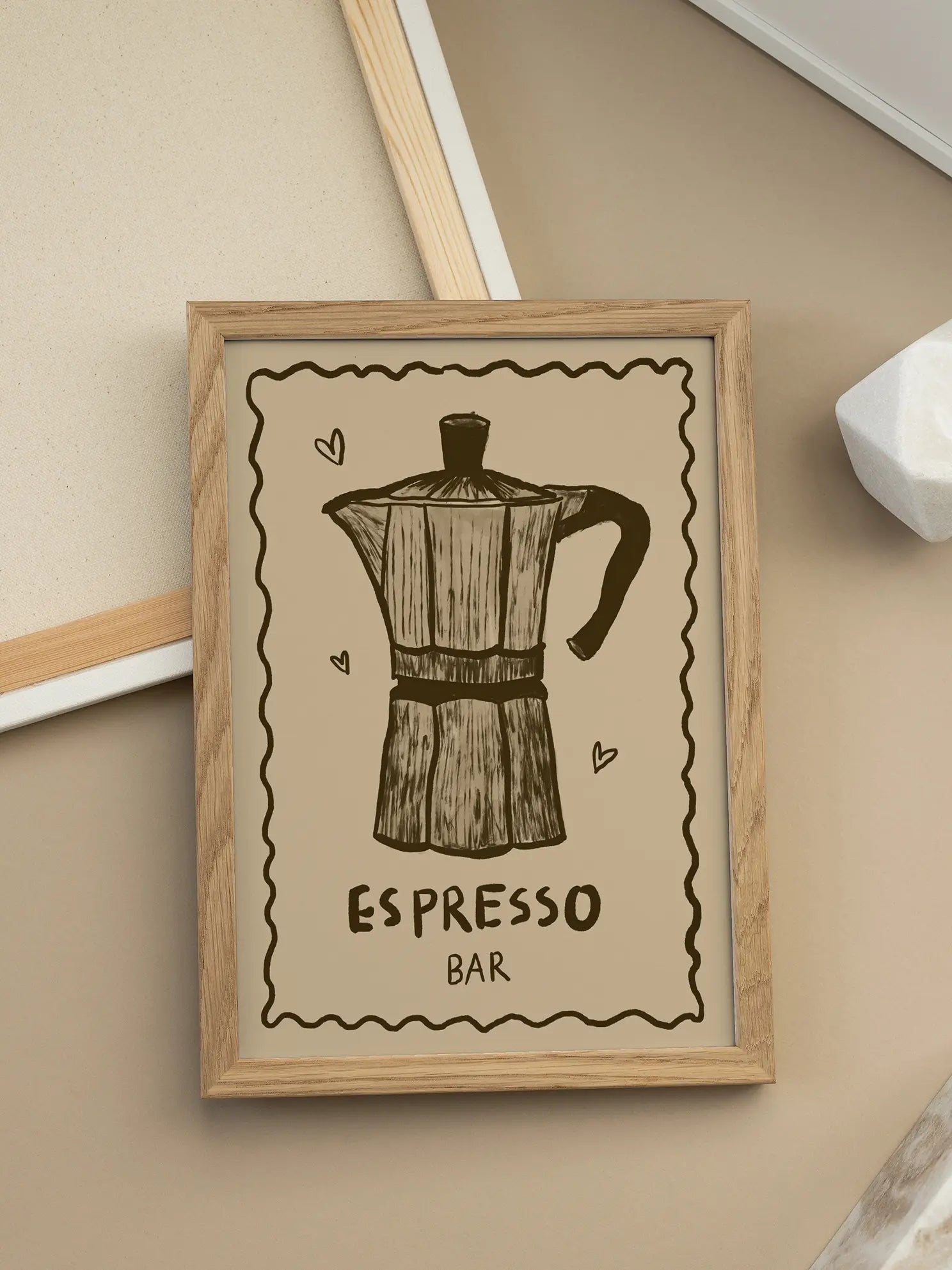 Espresso Bar Sketch Poster