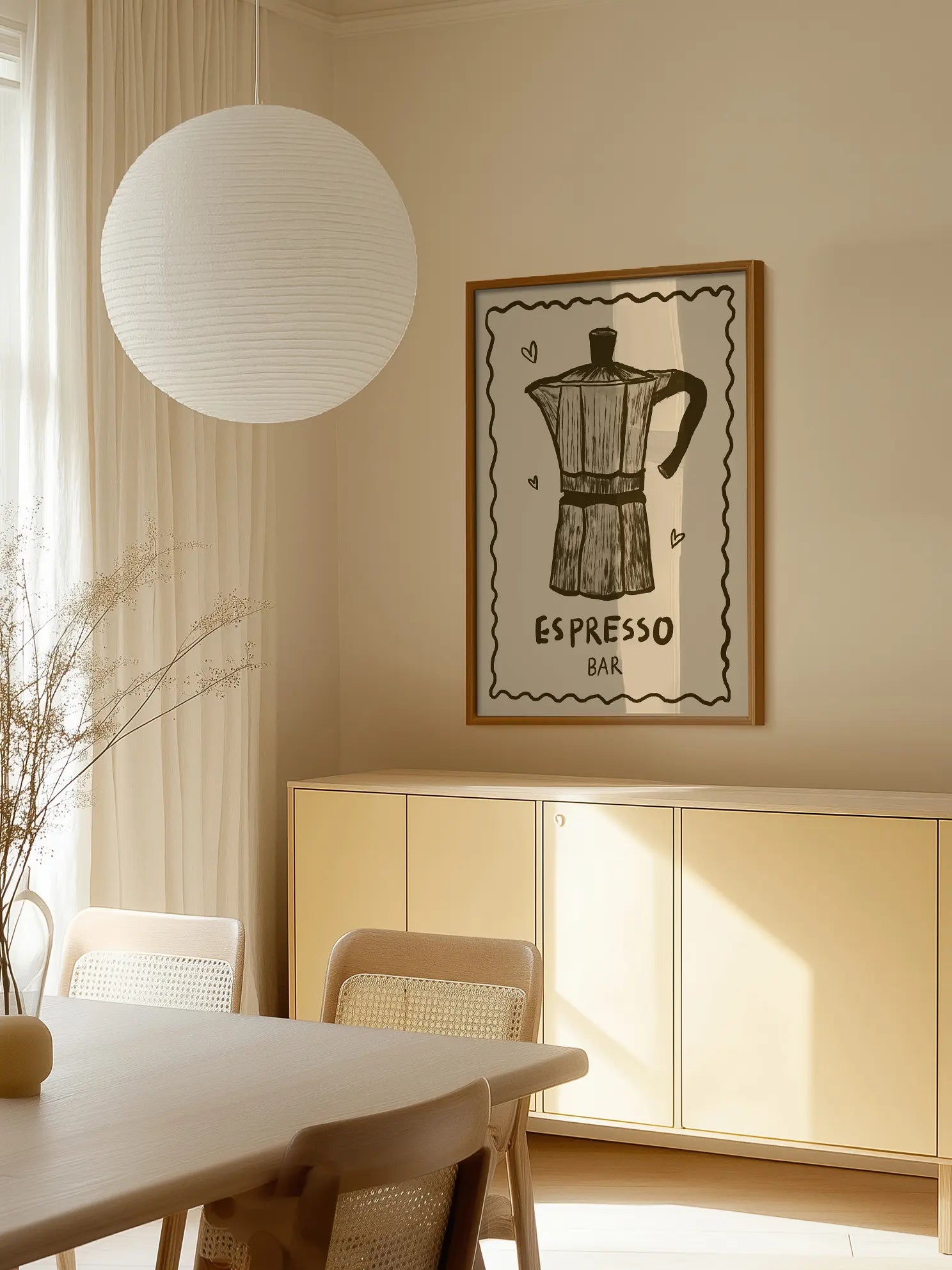 Espresso Bar Sketch Poster