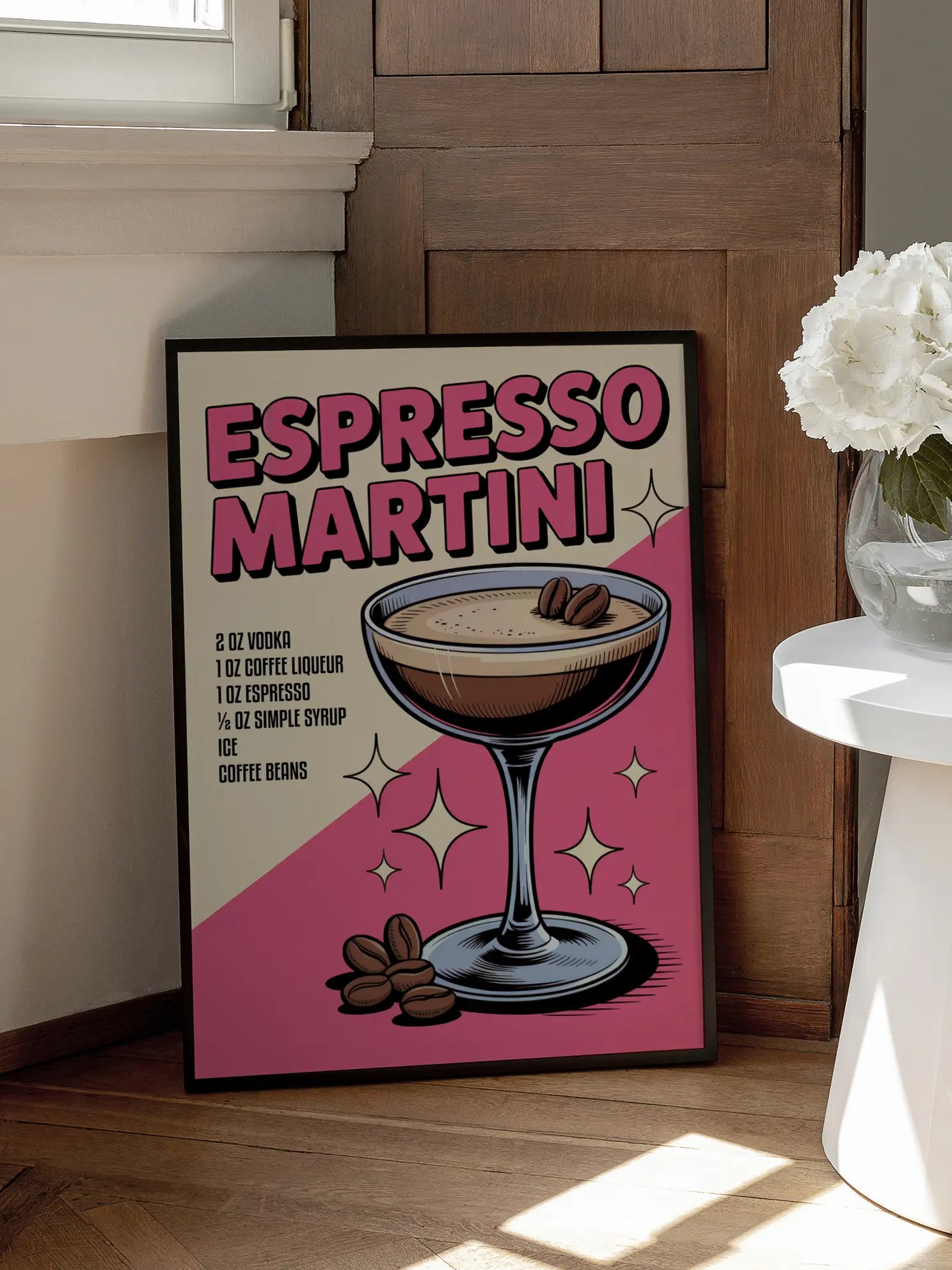 Espresso Martini Pop Art Poster