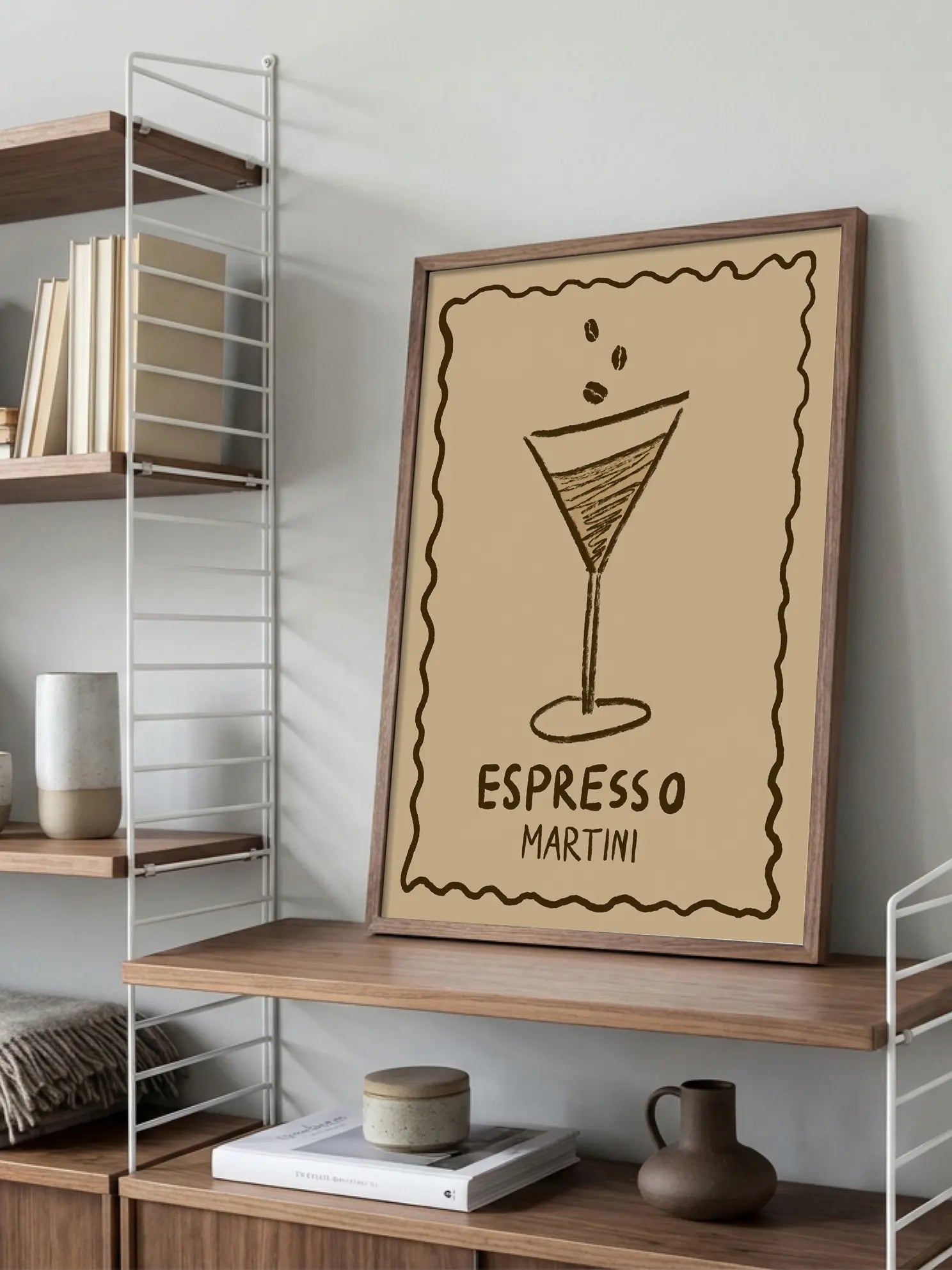 Espresso Martini Sketch Poster