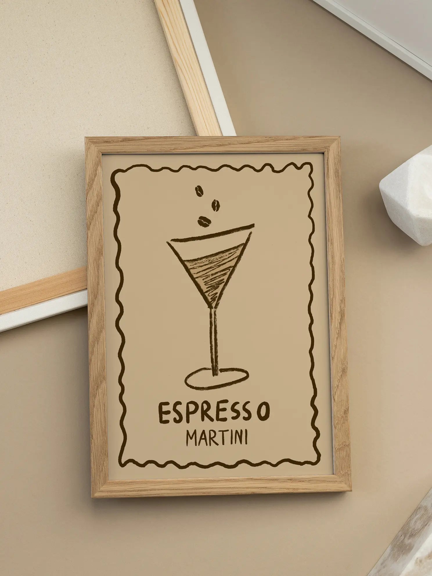 Espresso Martini Sketch Poster