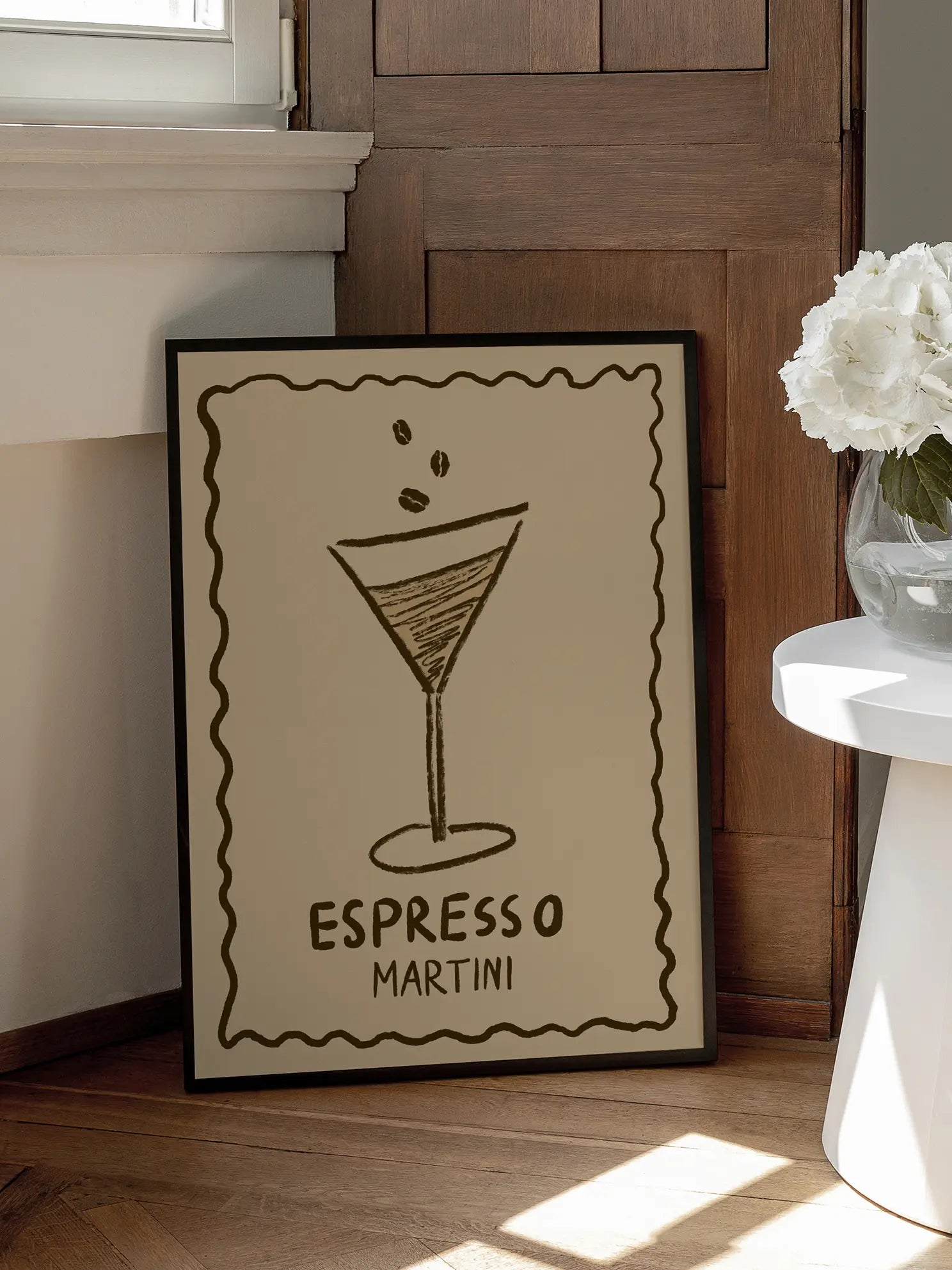 Espresso Martini Sketch Poster
