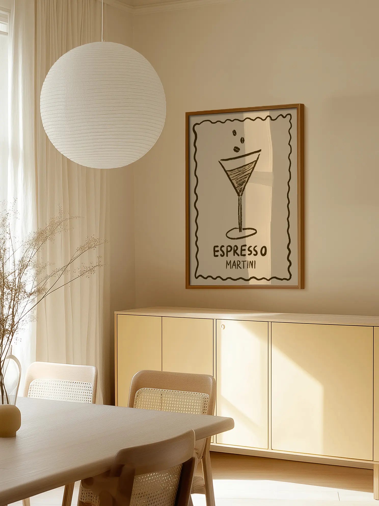 Espresso Martini Sketch Poster