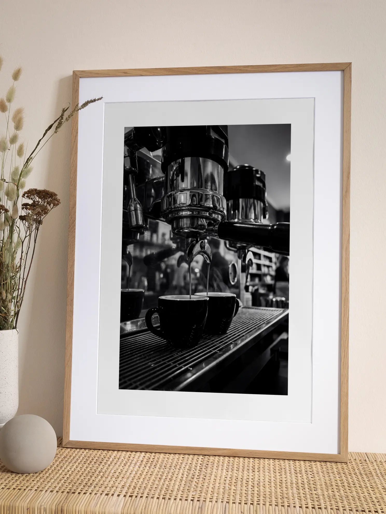 Espressomaschine Café Scene Poster