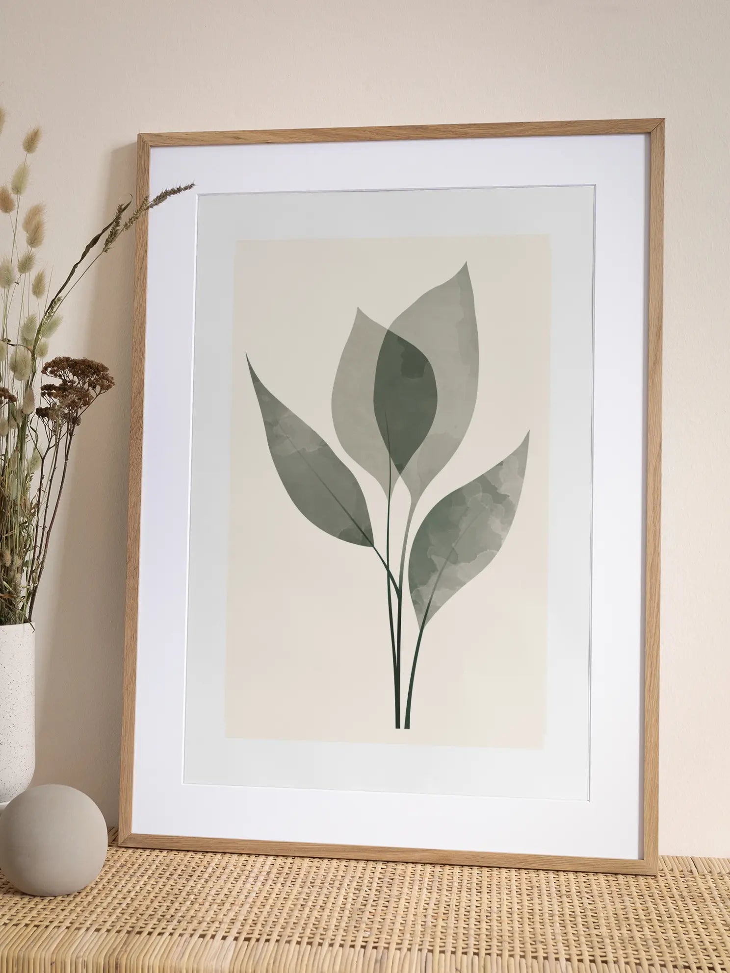 Ethereal Leaves Poster