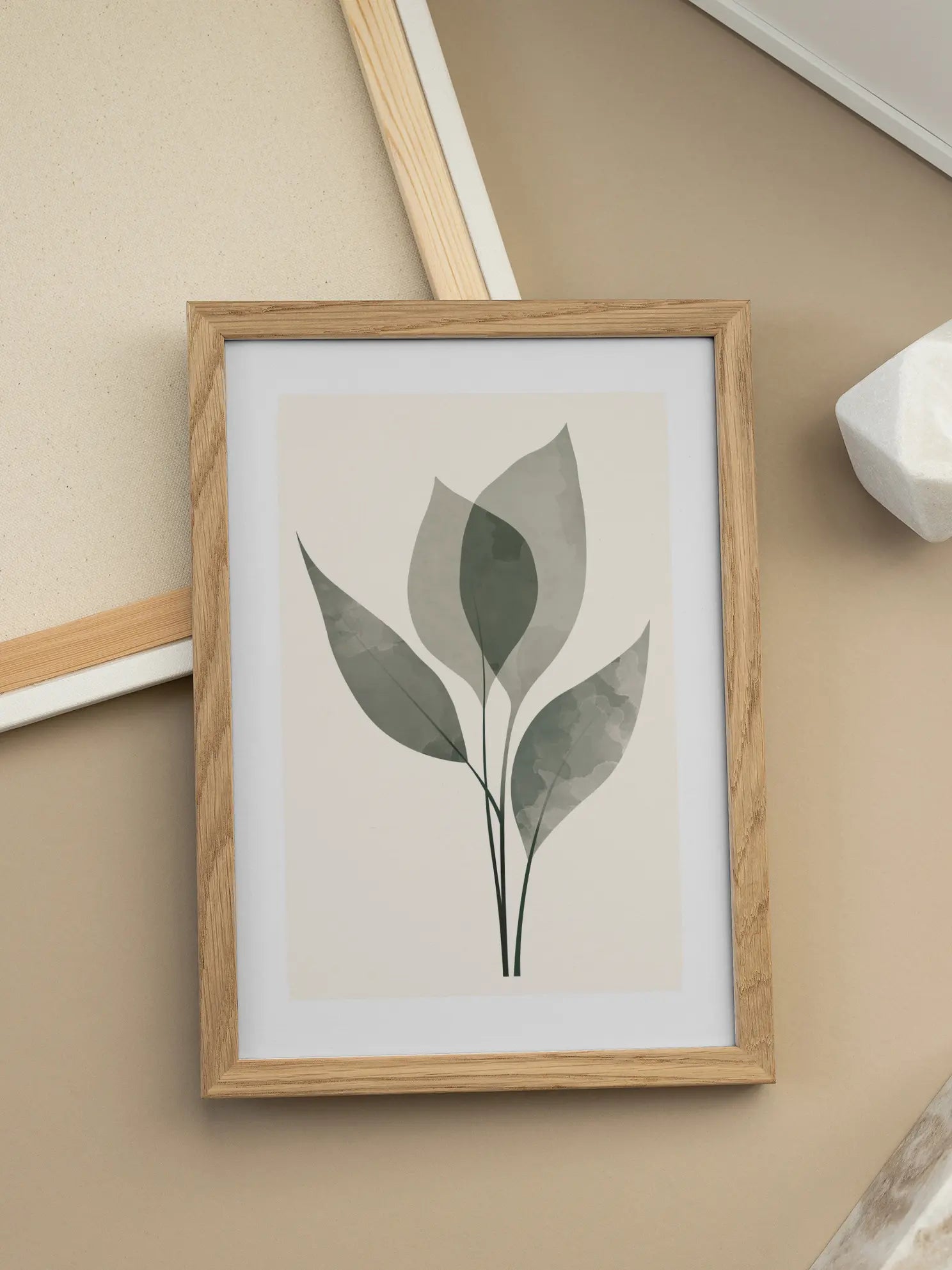 Ethereal Leaves Poster