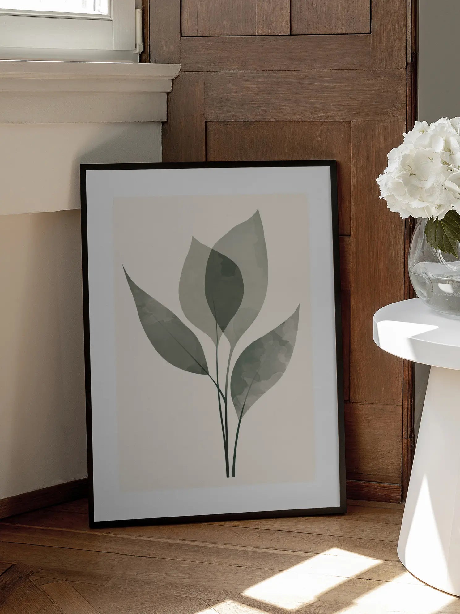 Ethereal Leaves Poster