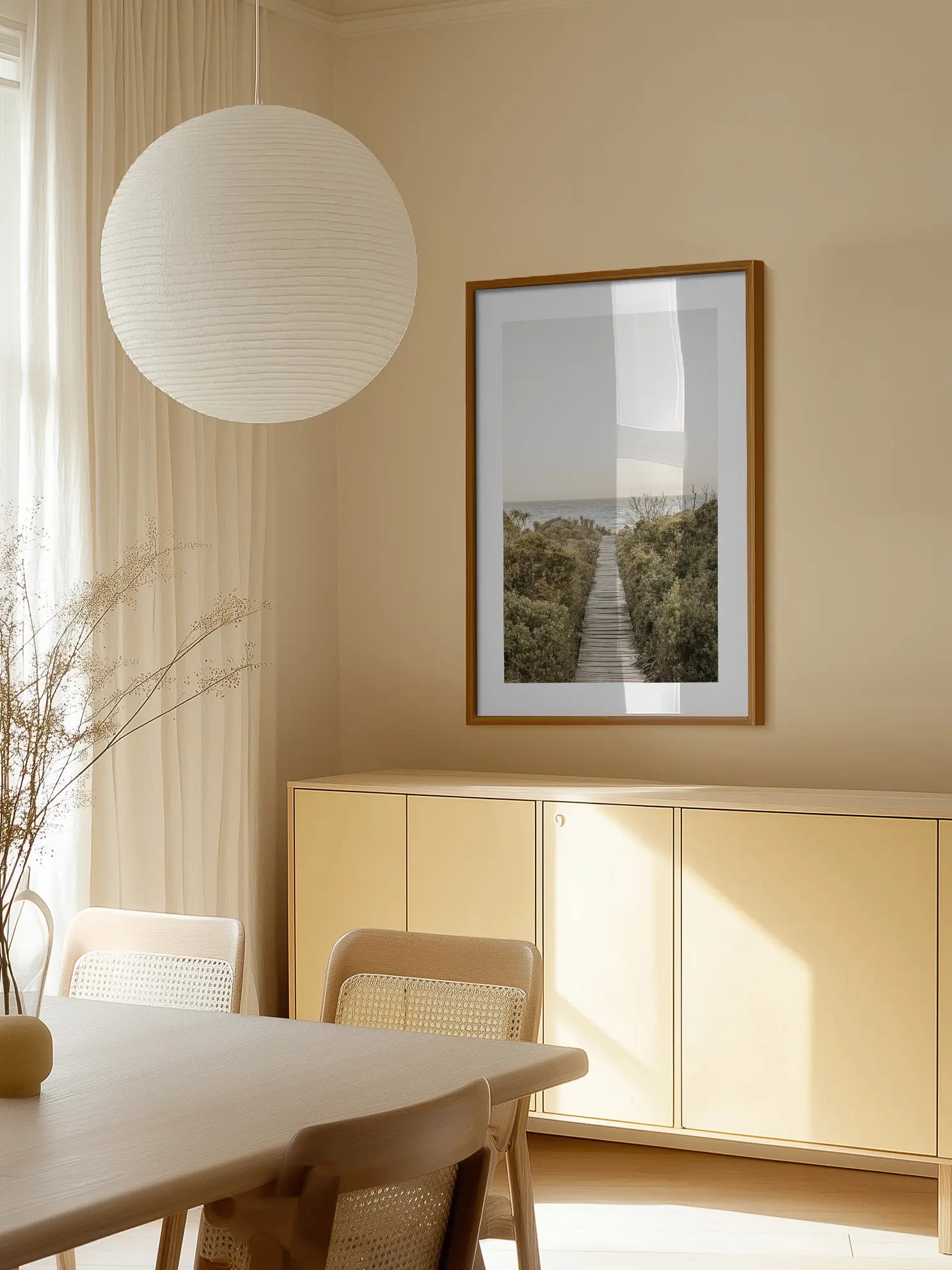 Evening Bay Walk Poster