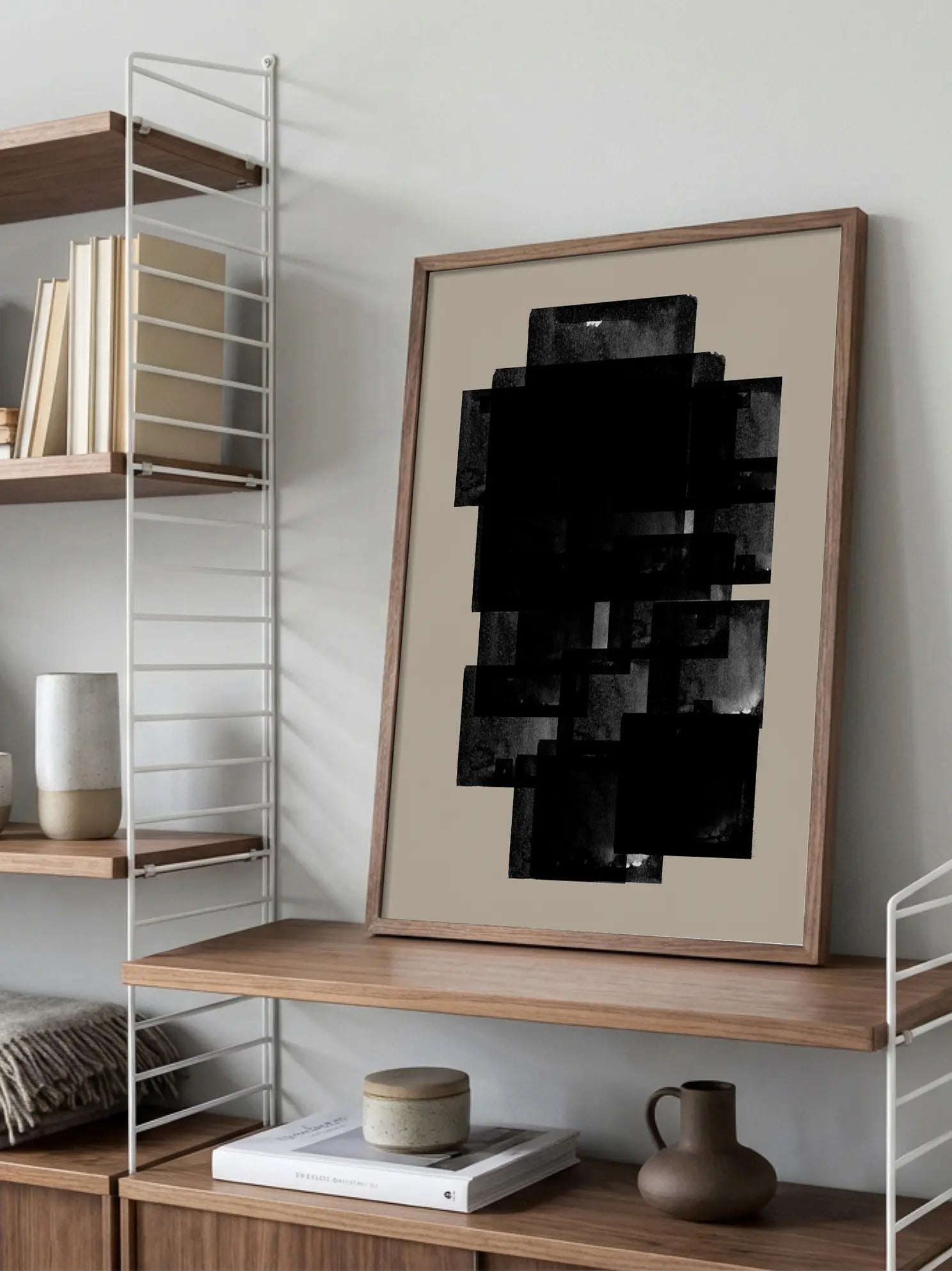 Expanding in Black Poster