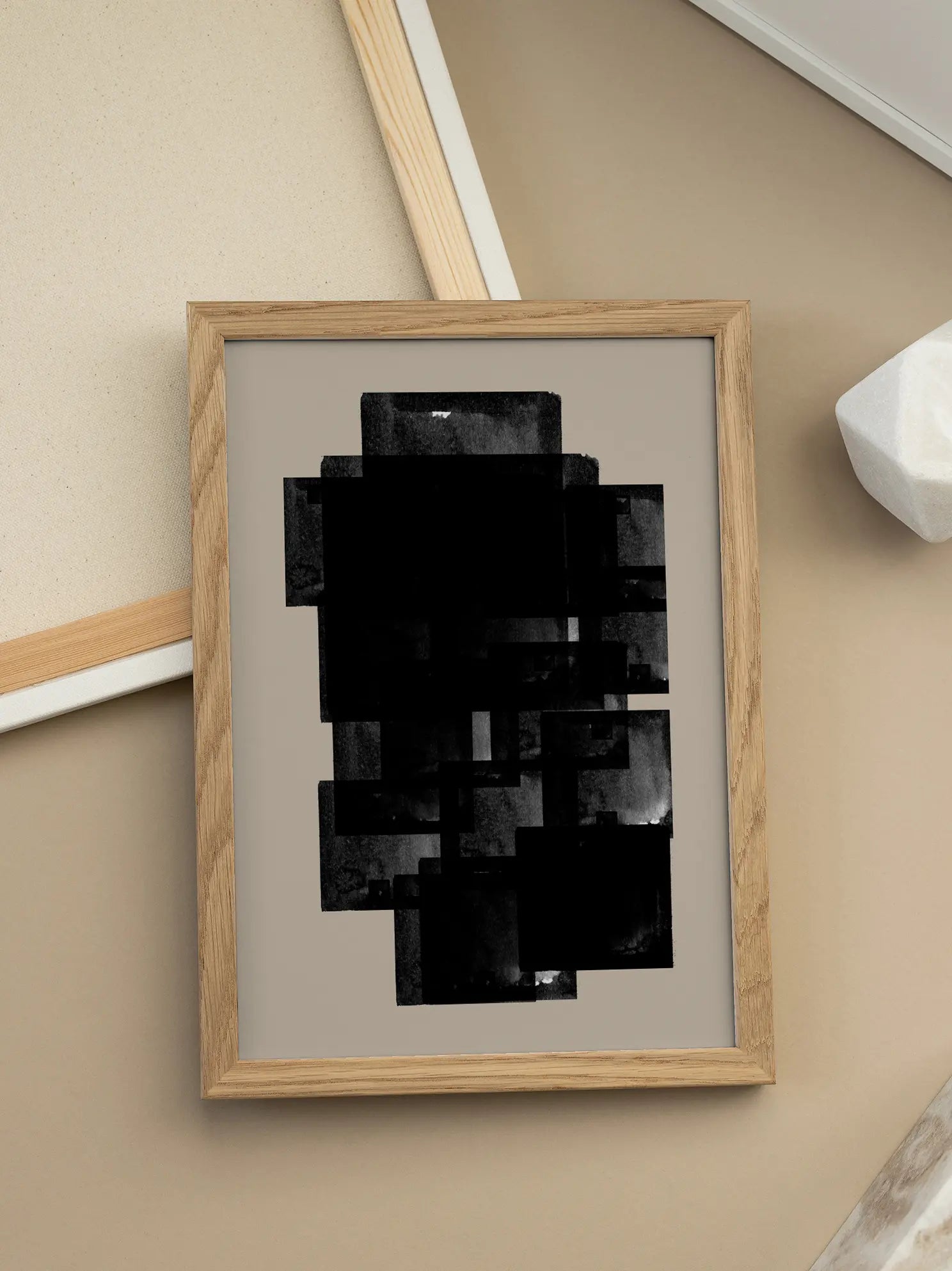 Expanding in Black Poster