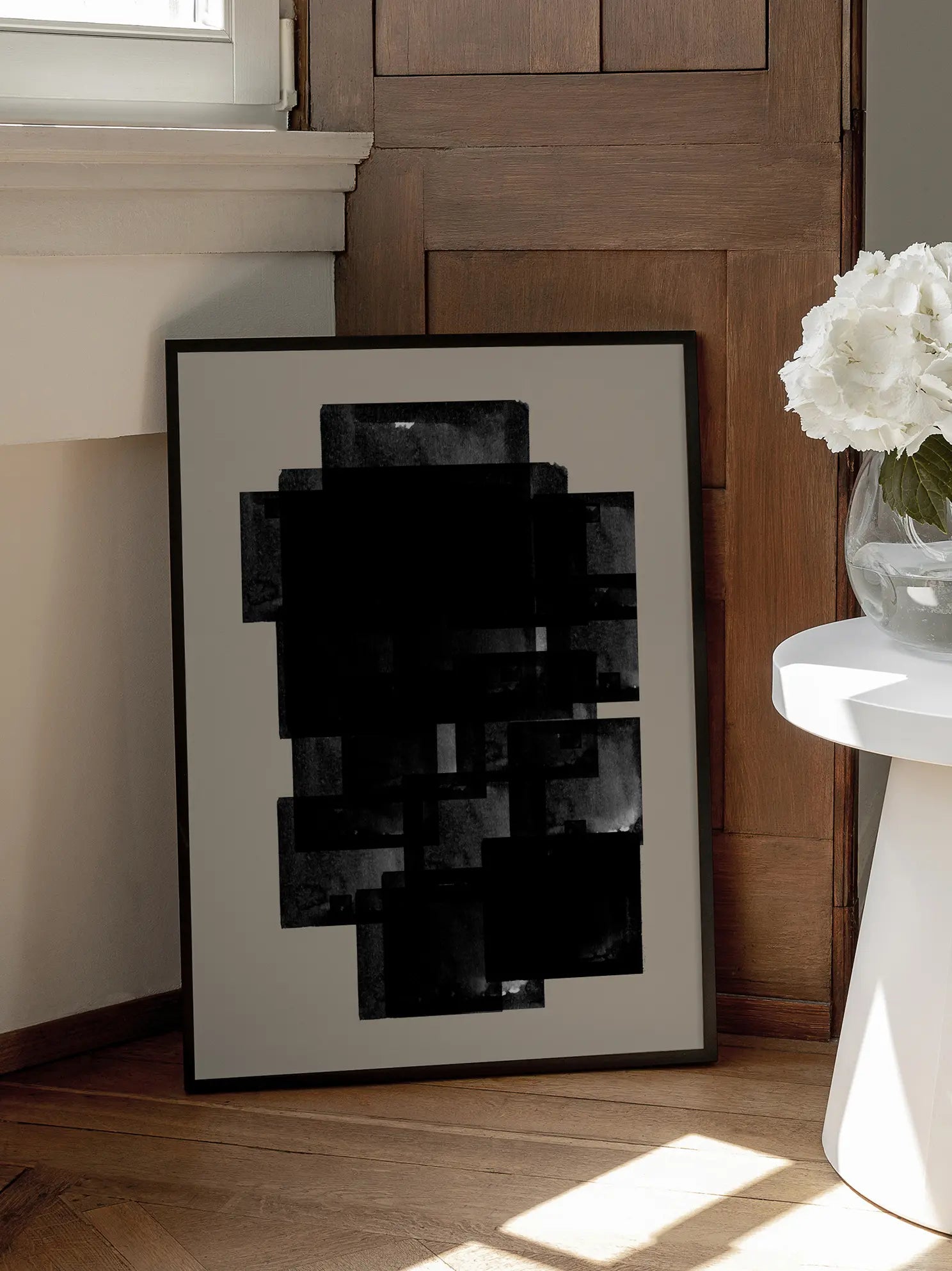 Expanding in Black Poster