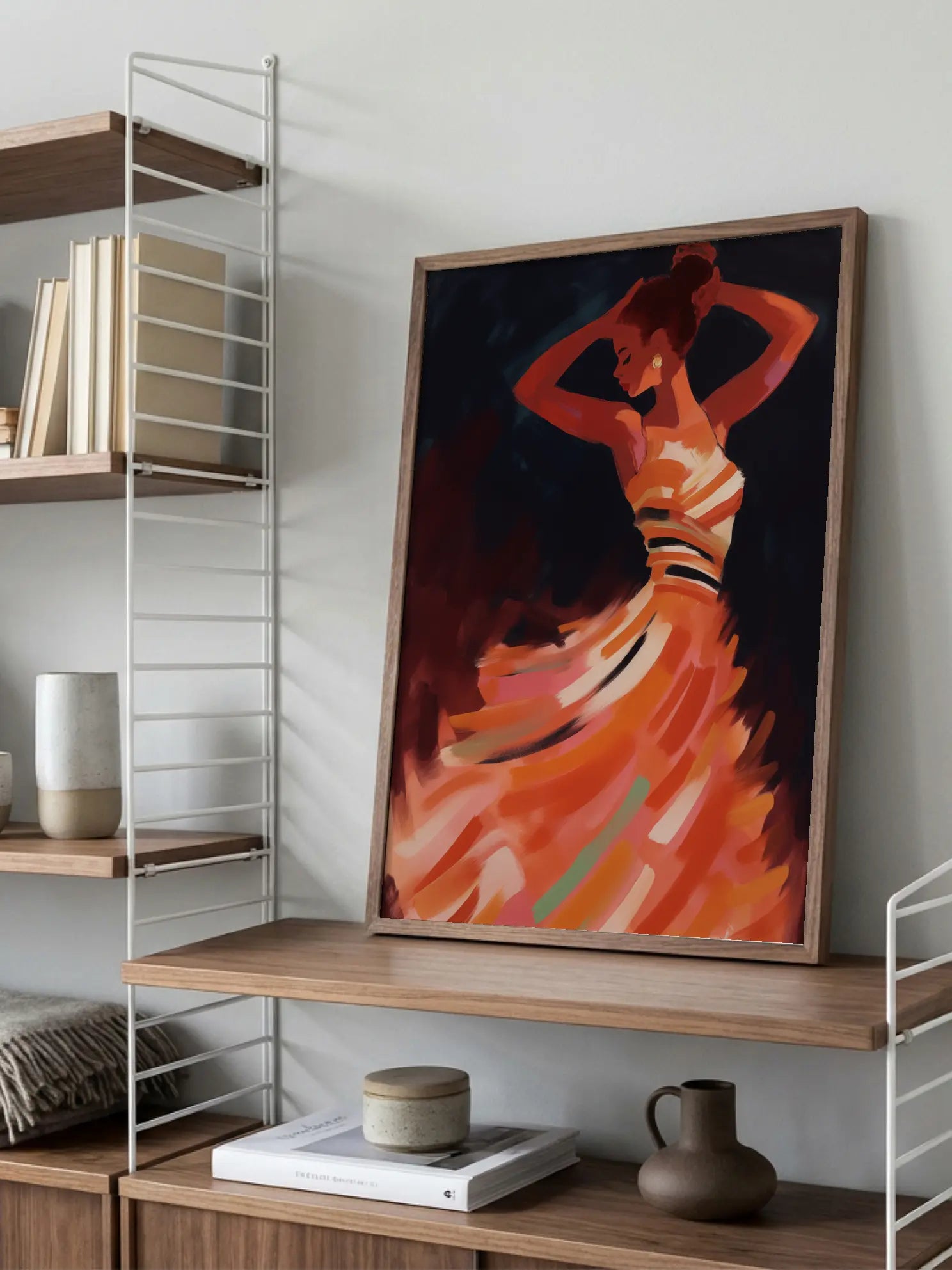 Expressive Dance Swirl Poster
