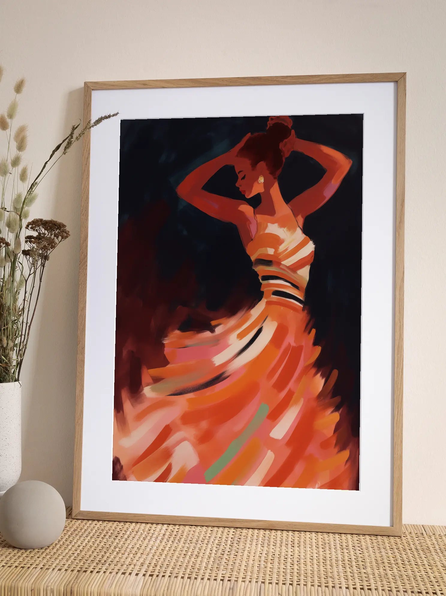 Expressive Dance Swirl Poster