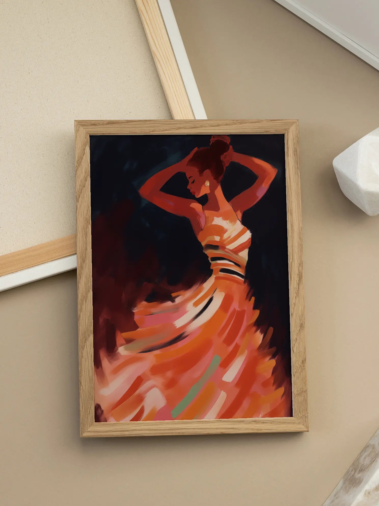 Expressive Dance Swirl Poster