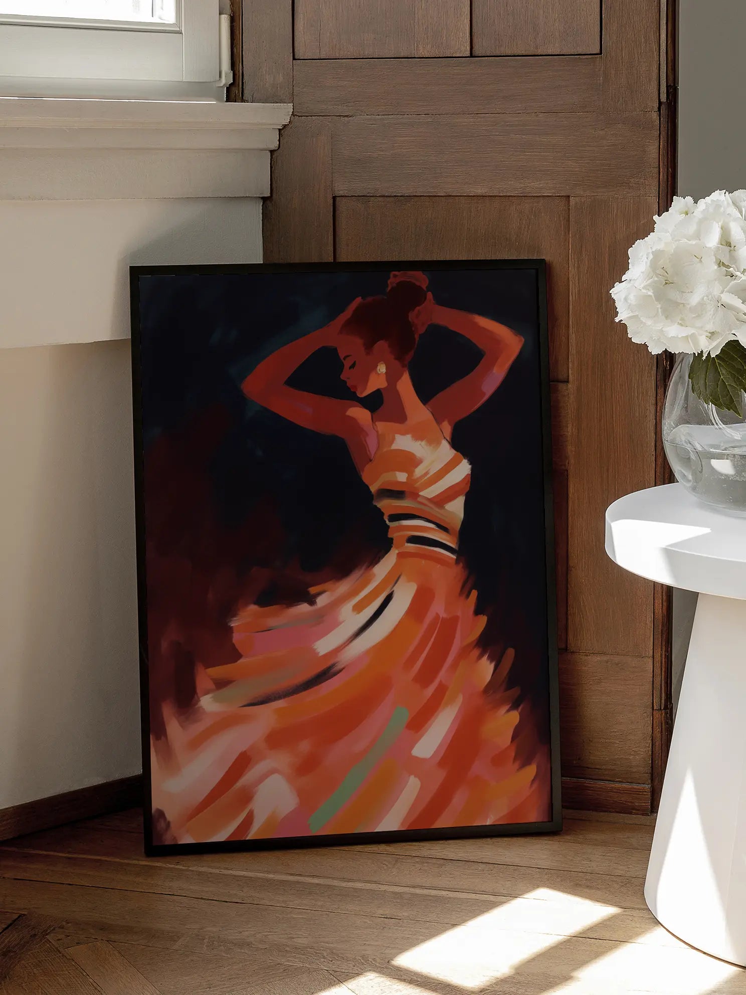 Expressive Dance Swirl Poster