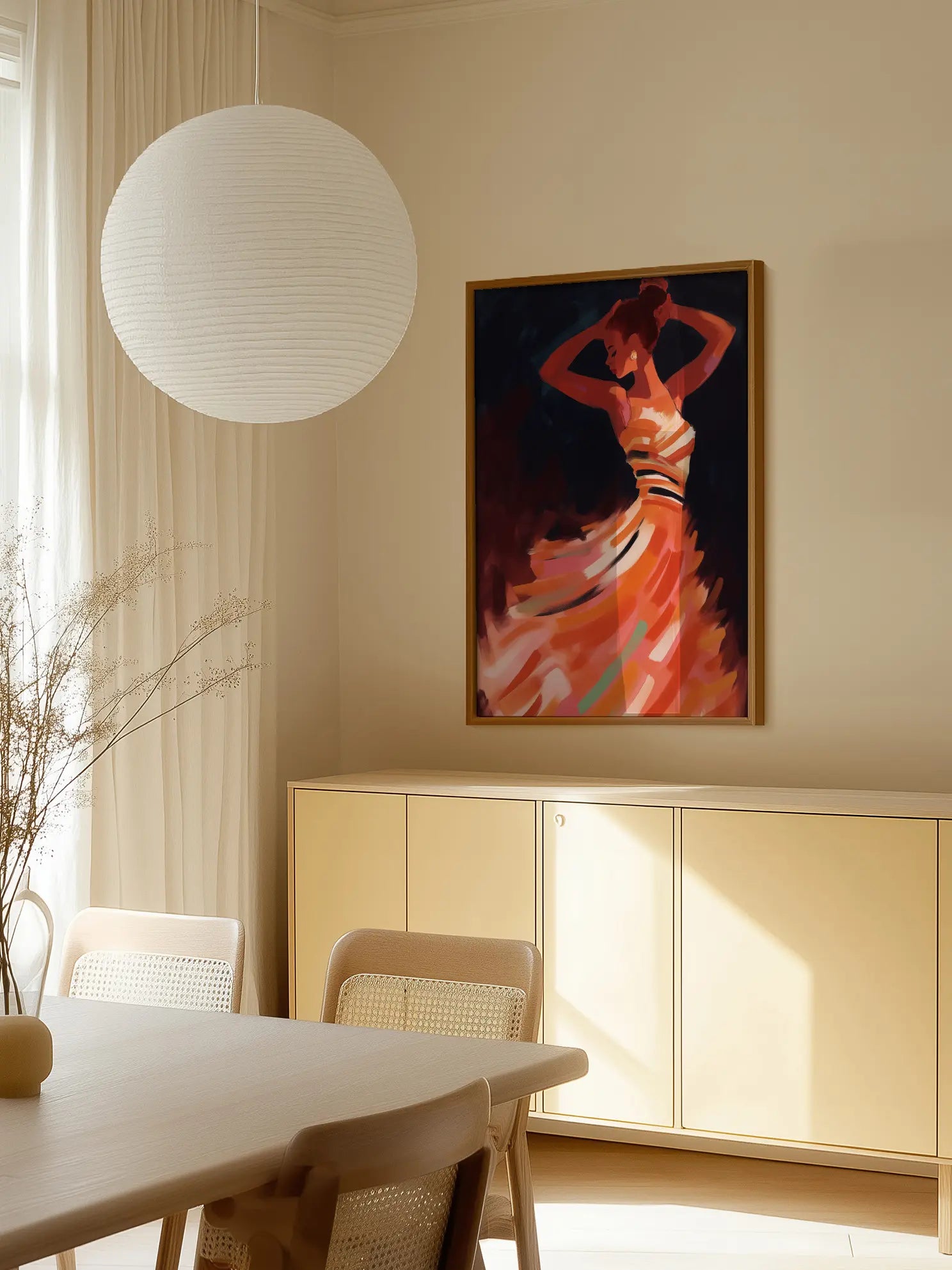 Expressive Dance Swirl Poster
