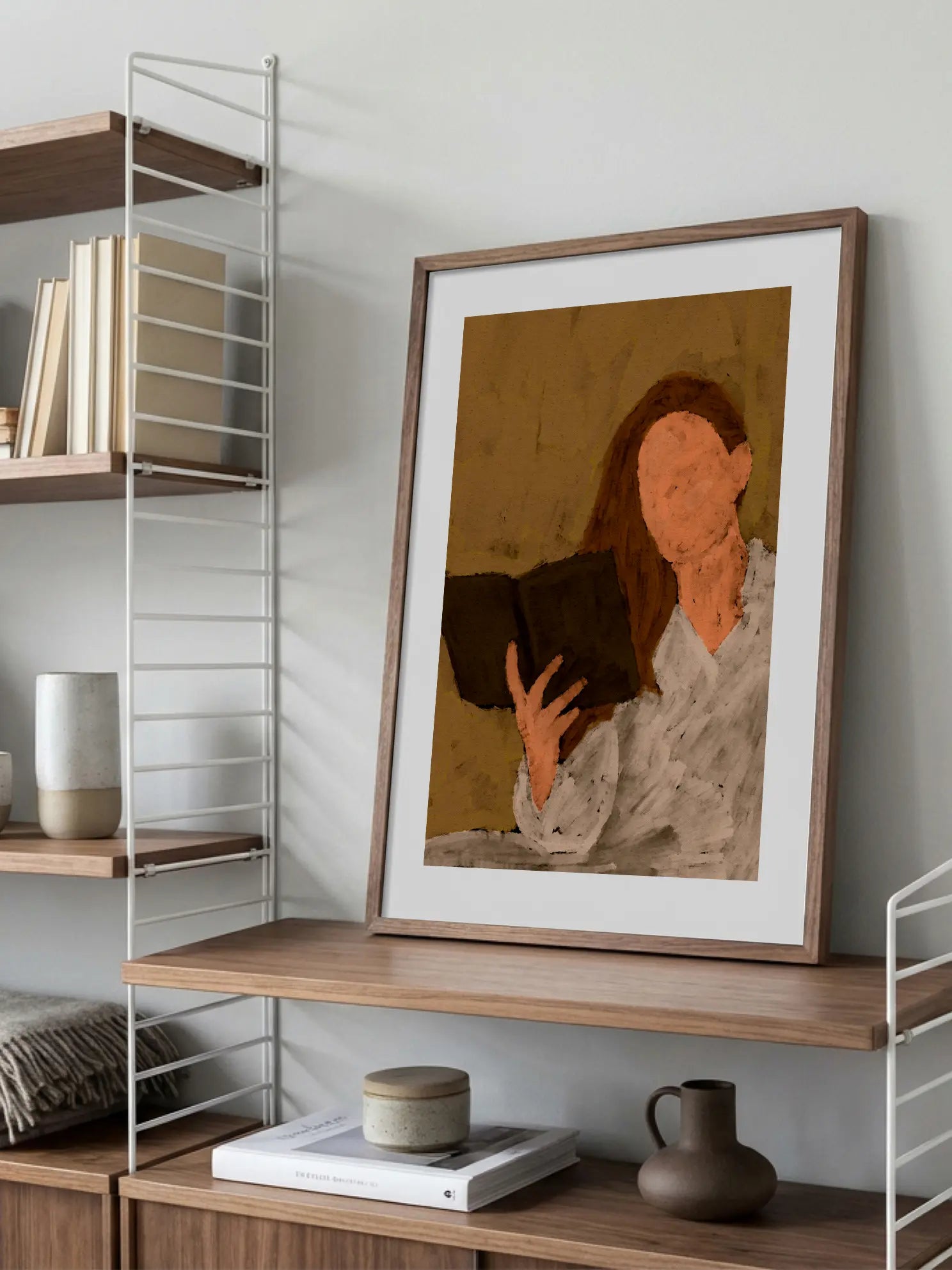 Faceless Reading Poster