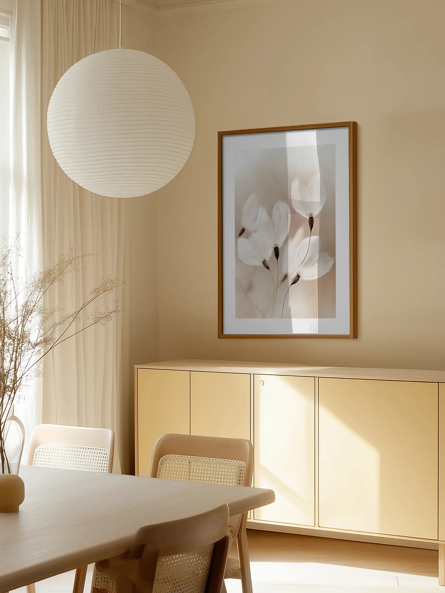 Feather Flower Poster