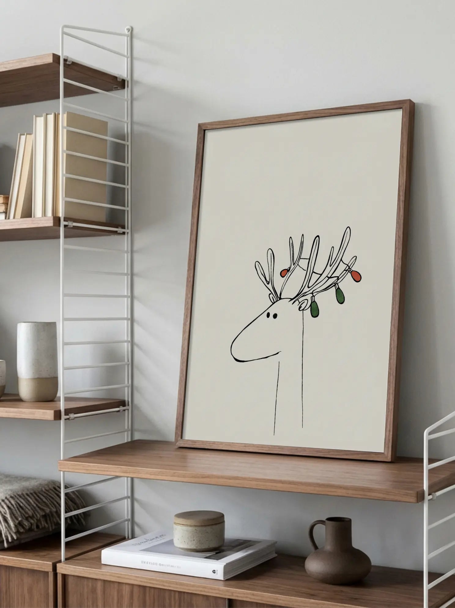 Festive Reindeer Poster