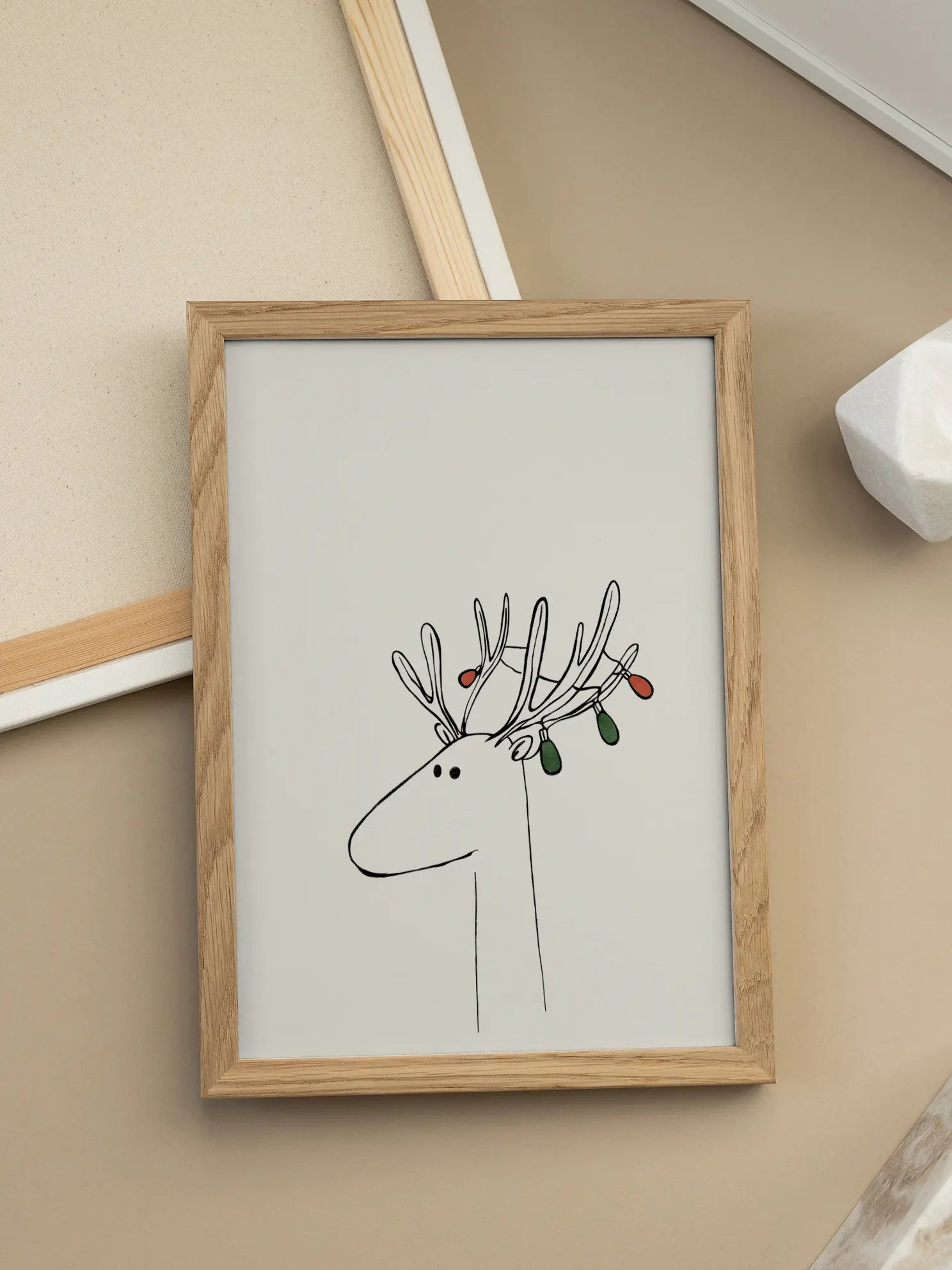 Festive Reindeer Poster