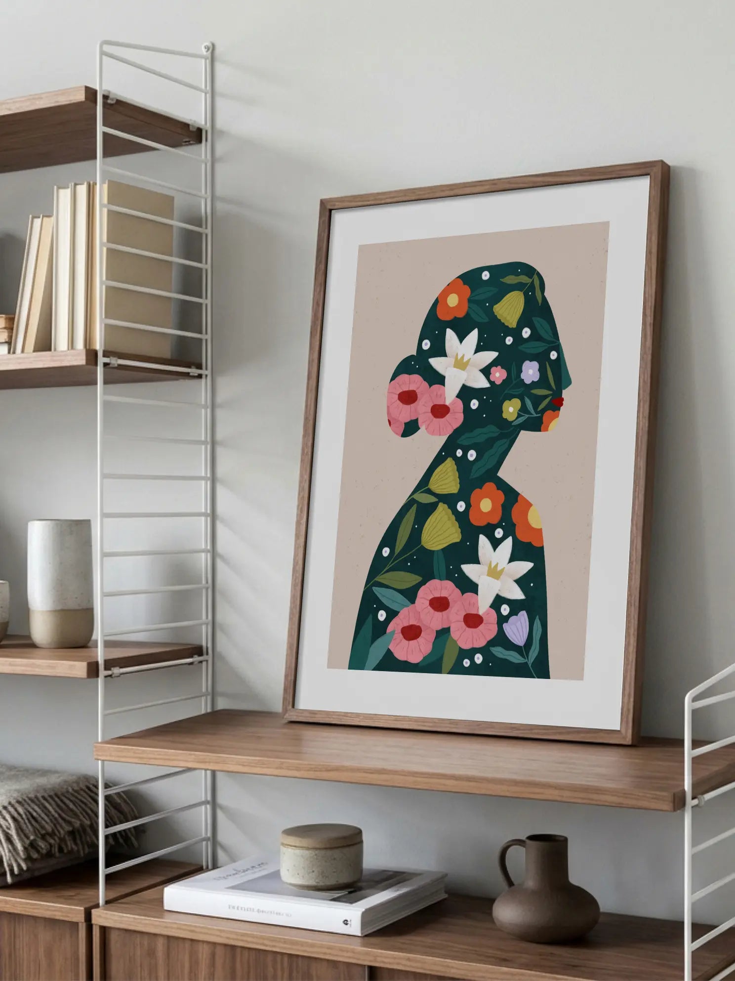Filled With Flowers Poster