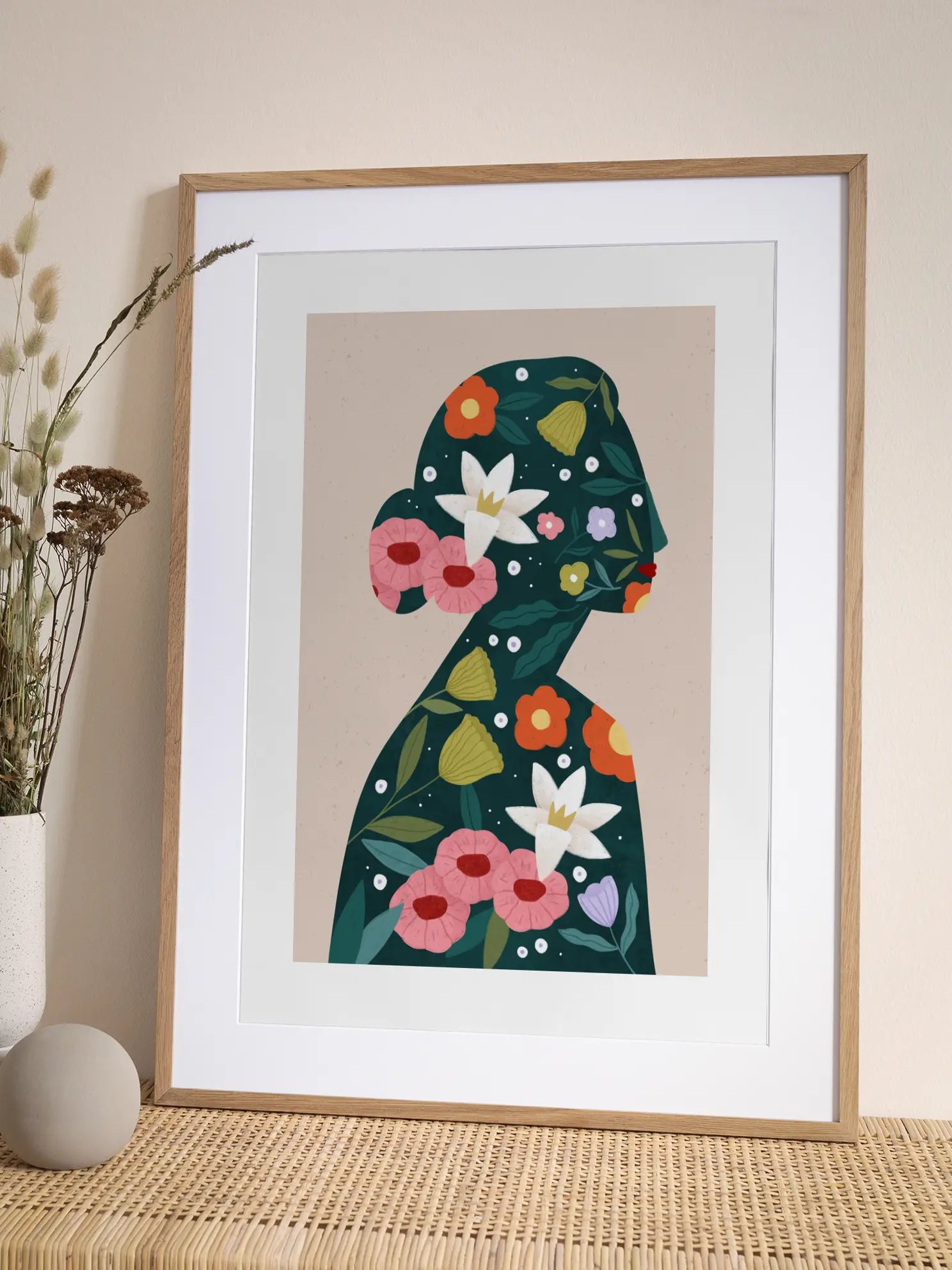 Filled With Flowers Poster
