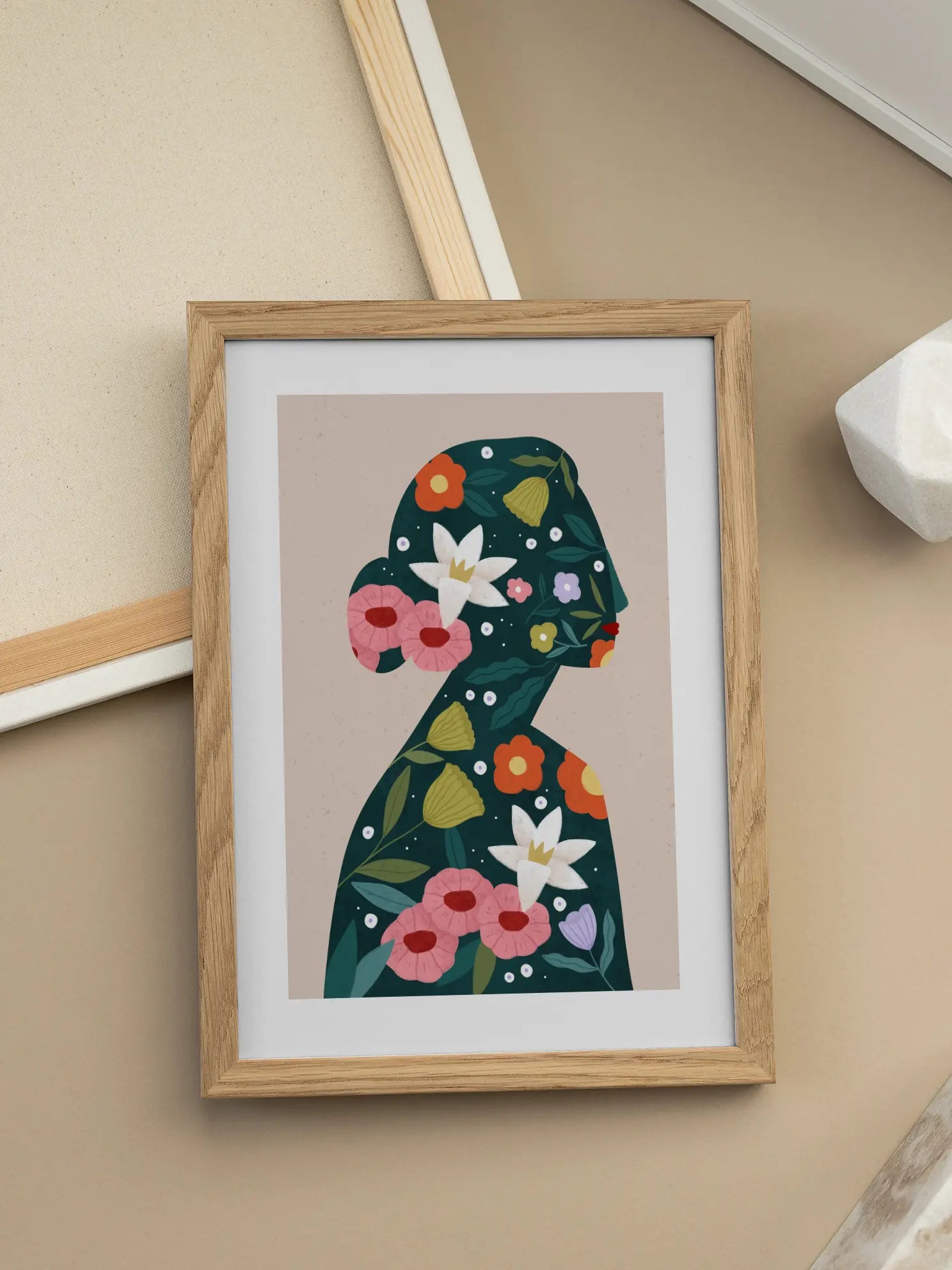 Filled With Flowers Poster